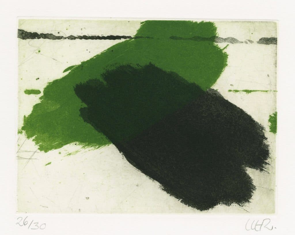 Hirschmiller-Reinhard – Sans titre (composition en vert et noir)