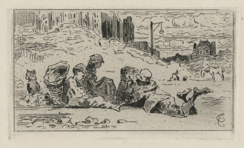 Buhot – Les chiffonniers