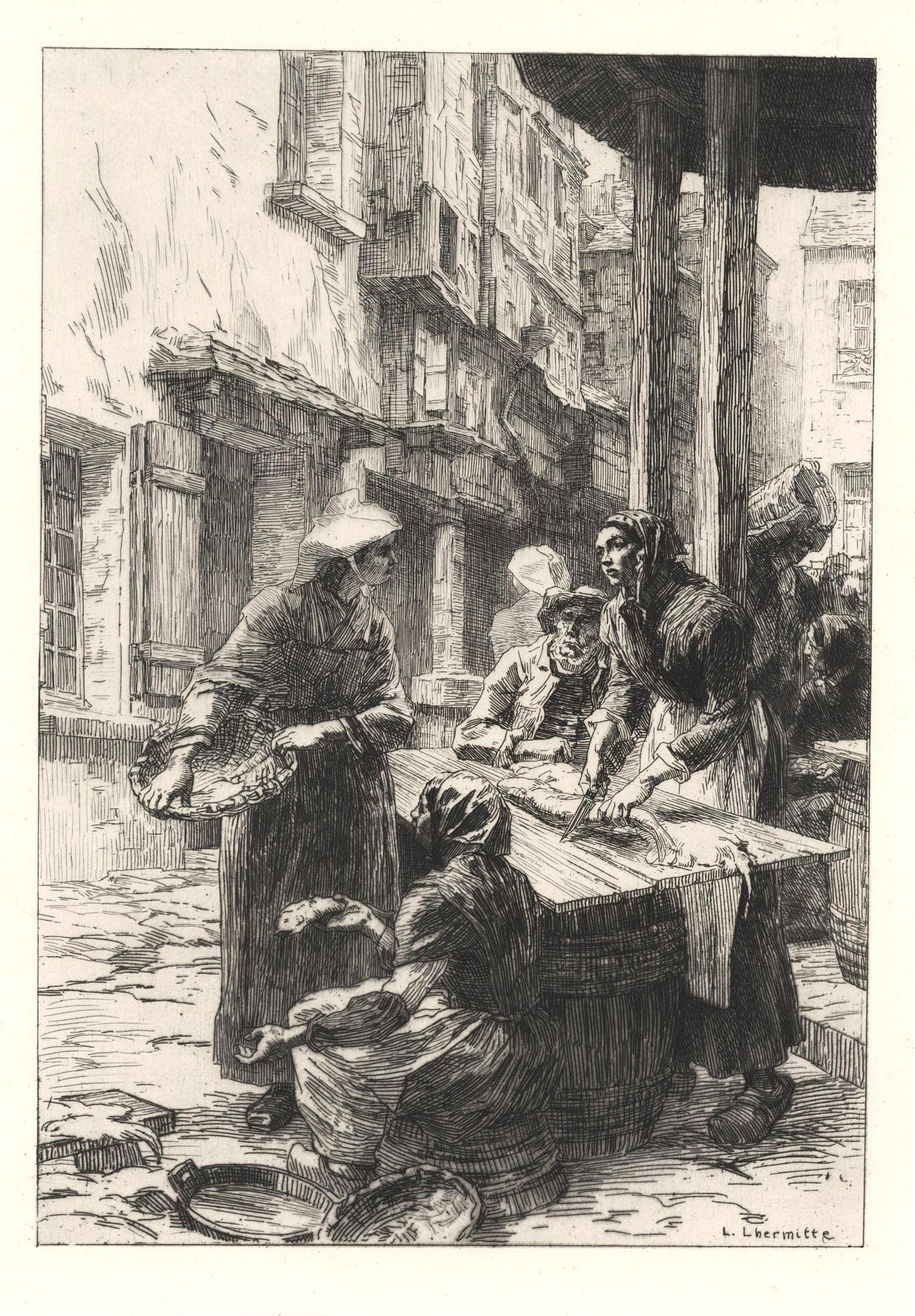 Fish merchants in Saint-Malo