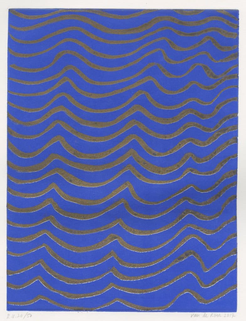 Roer – Waves, New York (bleu et or)