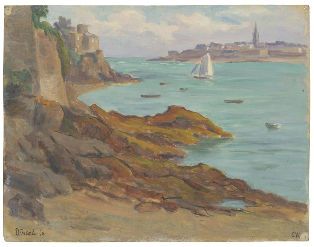 Wislin – Les remparts de Saint-Malo depuis les rochers de Dinard