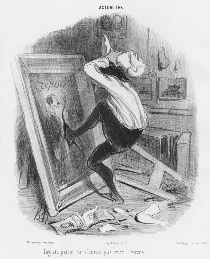 Daumier – Ingrate patrie, tu n’auras pas mon oeuvre !