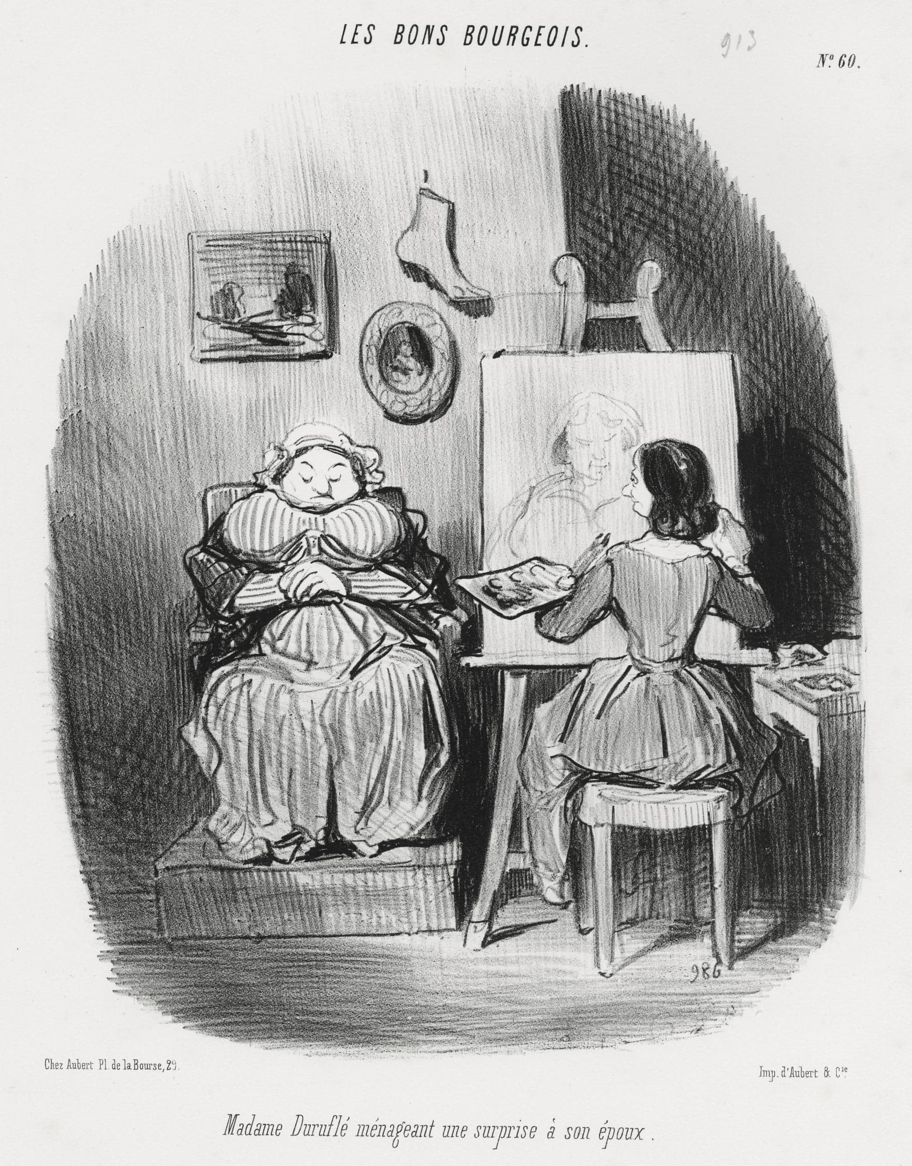 Madame Duruflé ménageant une surprise à son époux