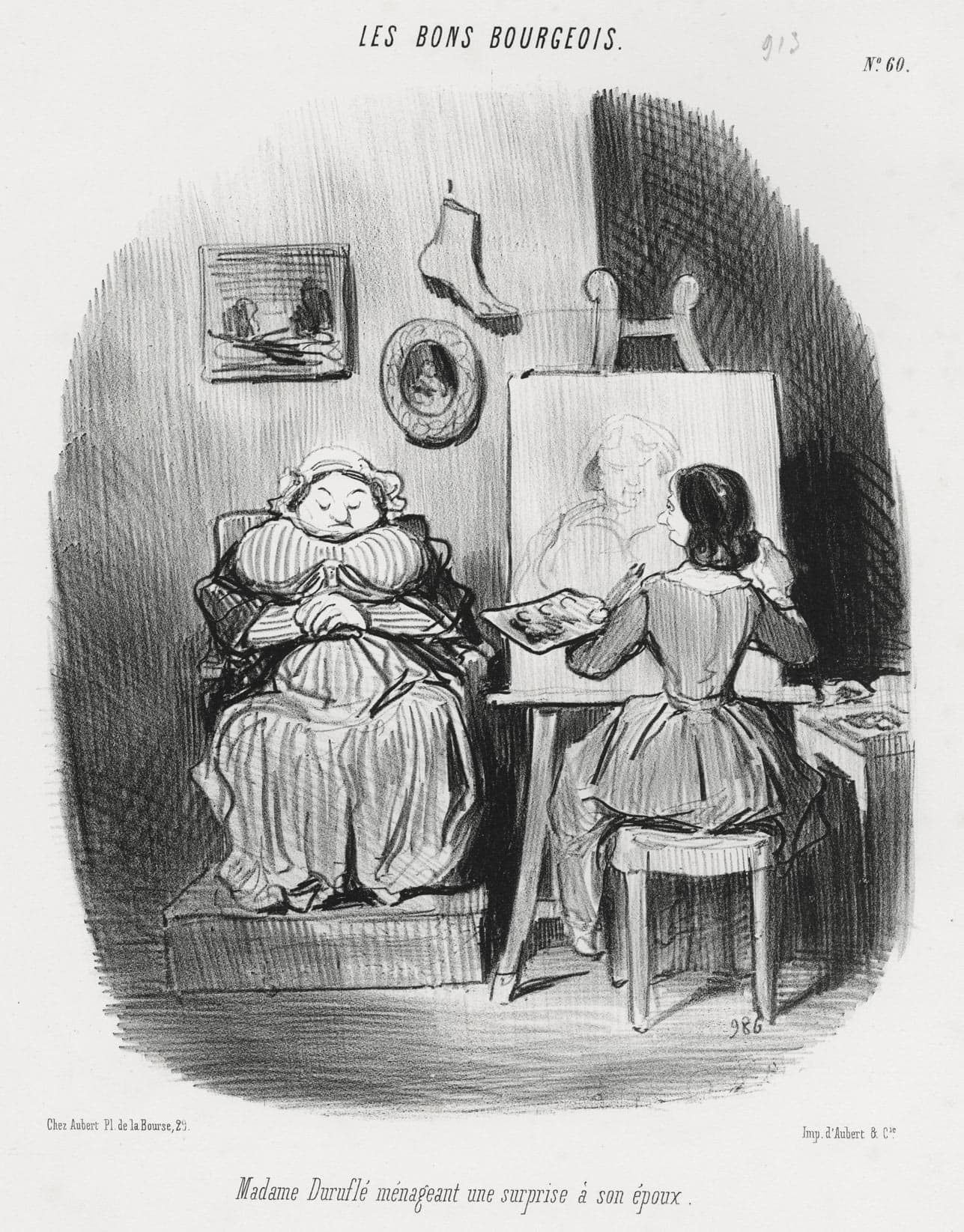 Madame Duruflé ménageant une surprise à son époux