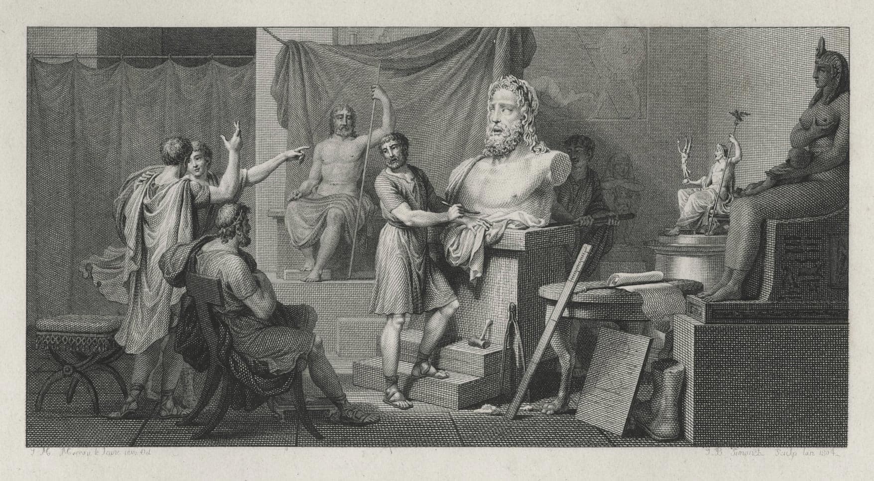 Phidias exécute en grand la statue de Jupiter olympien… d’après la sublime description d’Homère