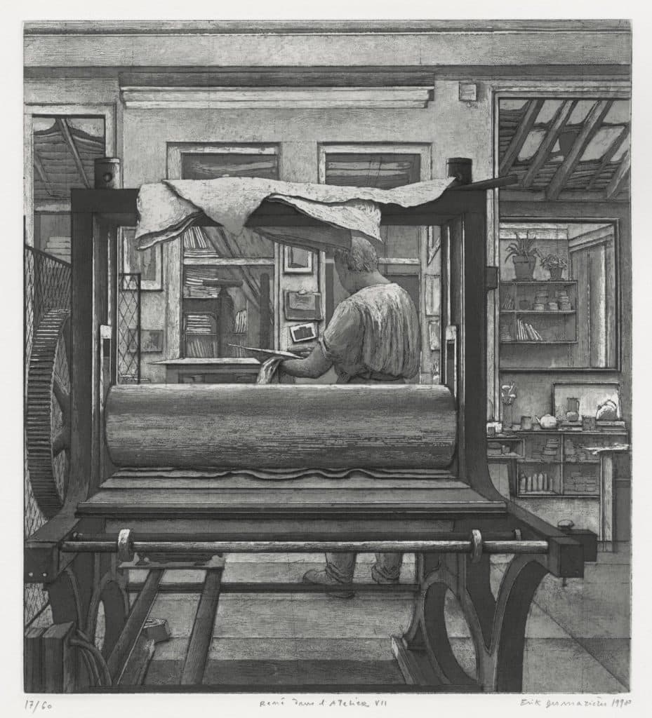 Desmazières – René dans l’atelier VII