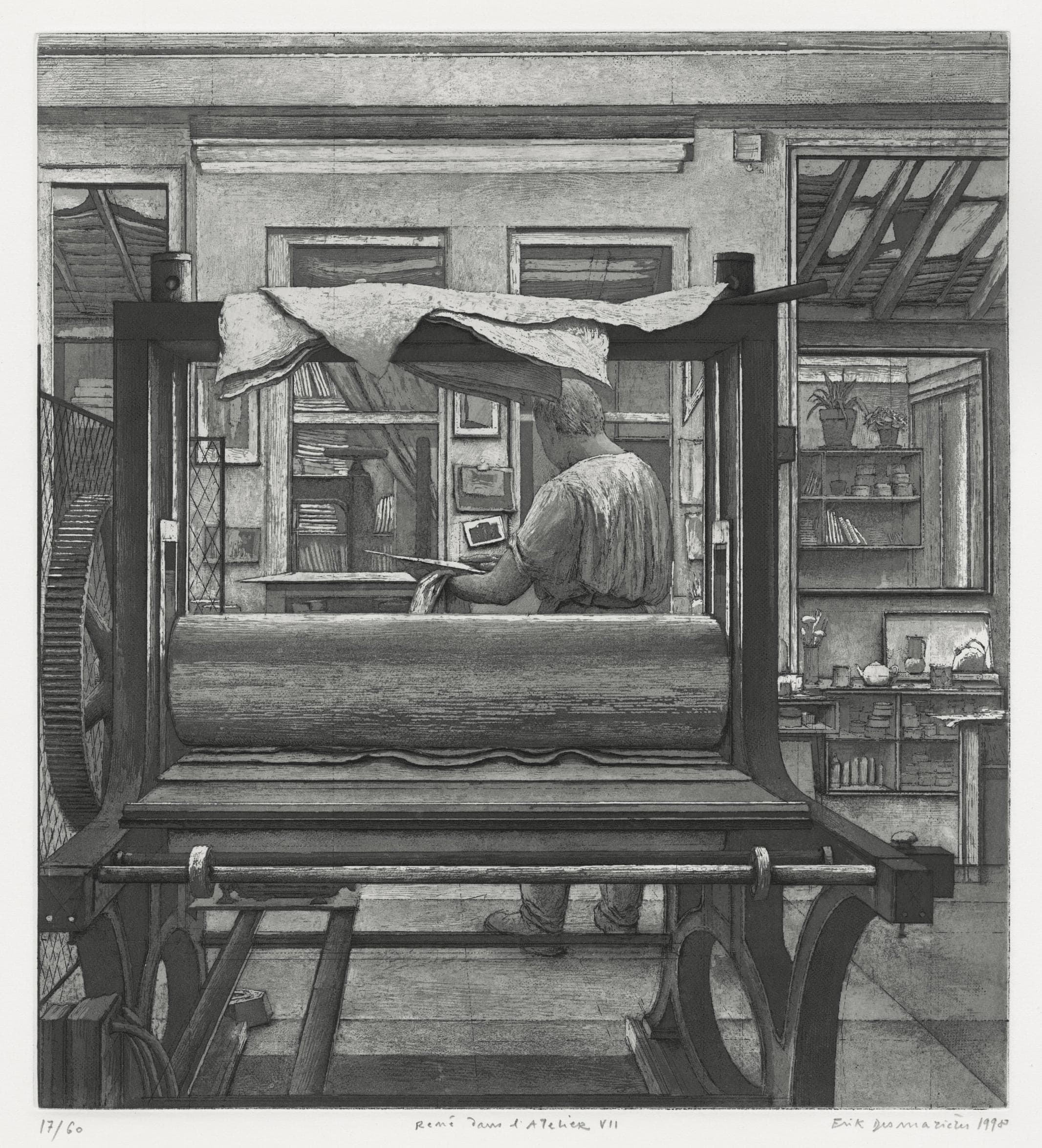 René dans l’atelier VII