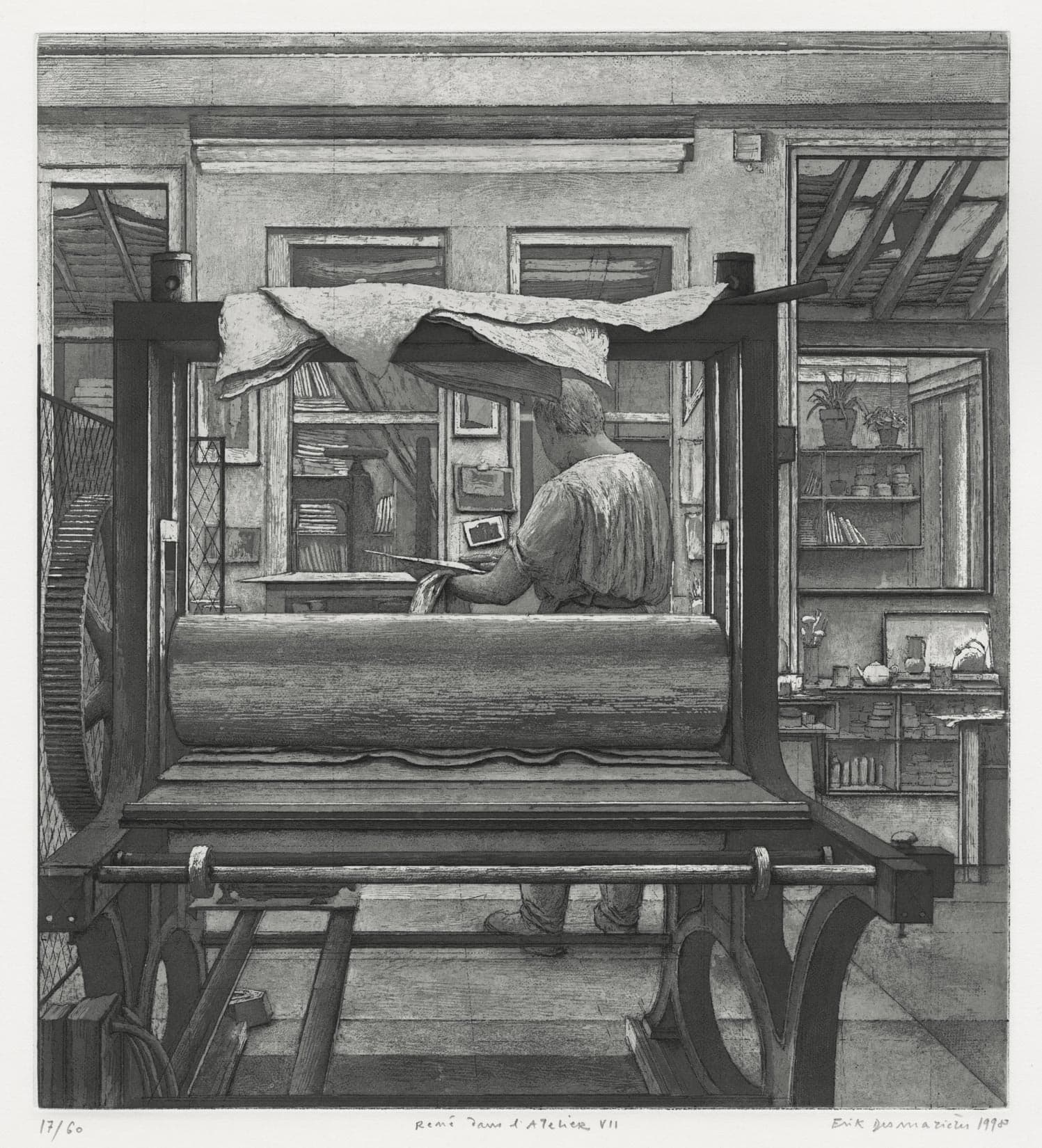 René dans l’atelier VII