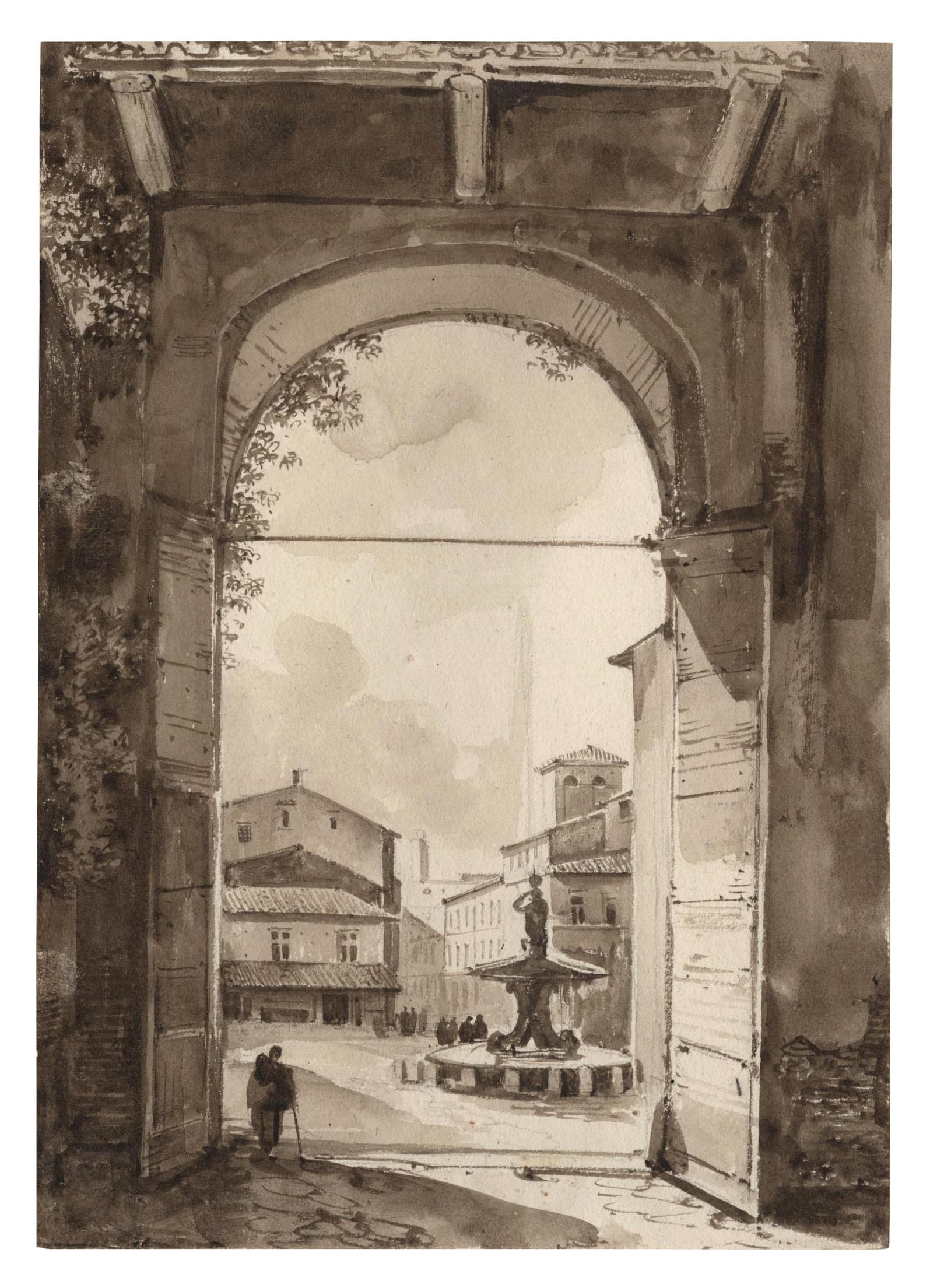 Square of the Barberini Palace and the Triton fountain