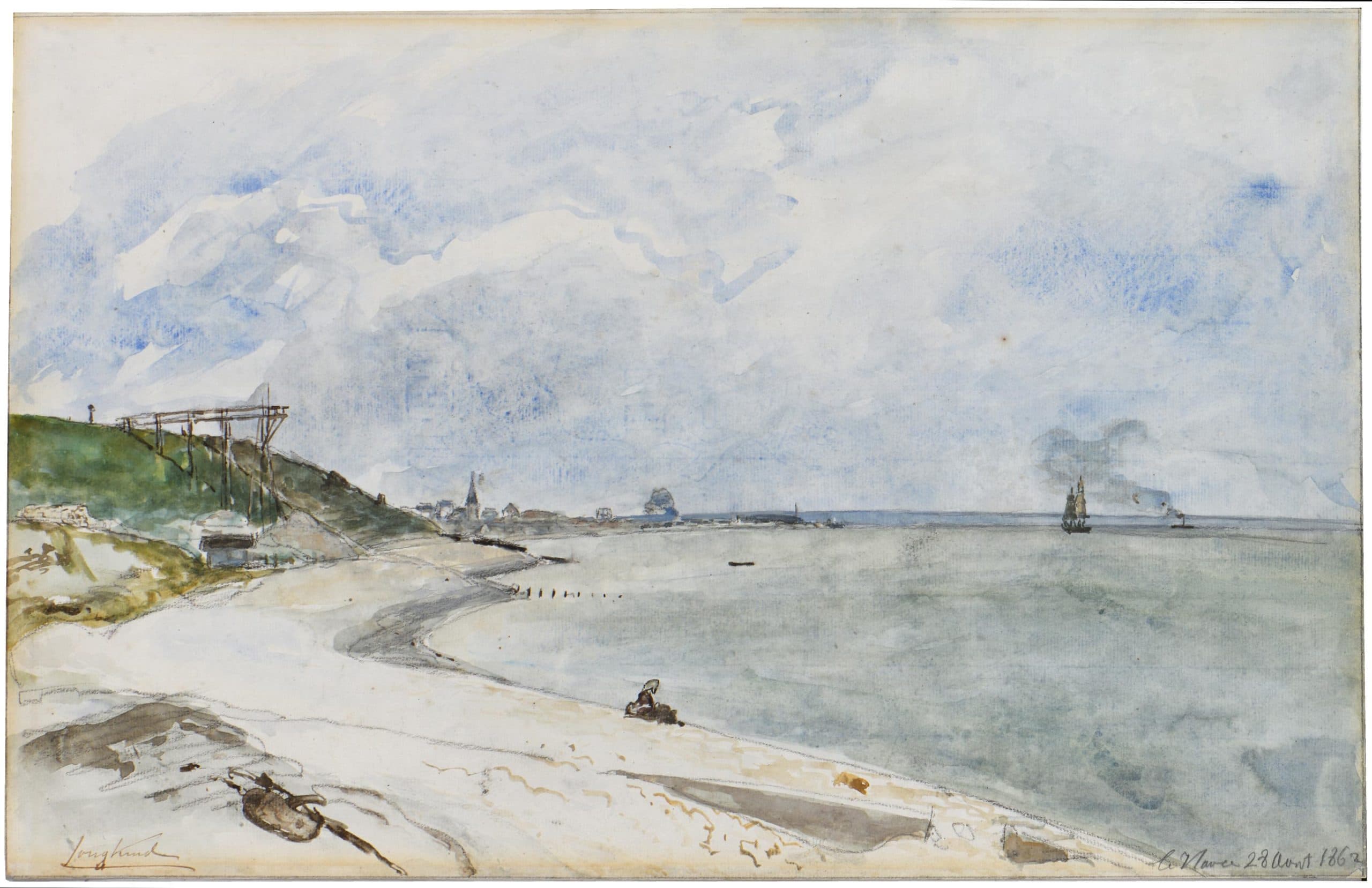 View from the beach of le Havre