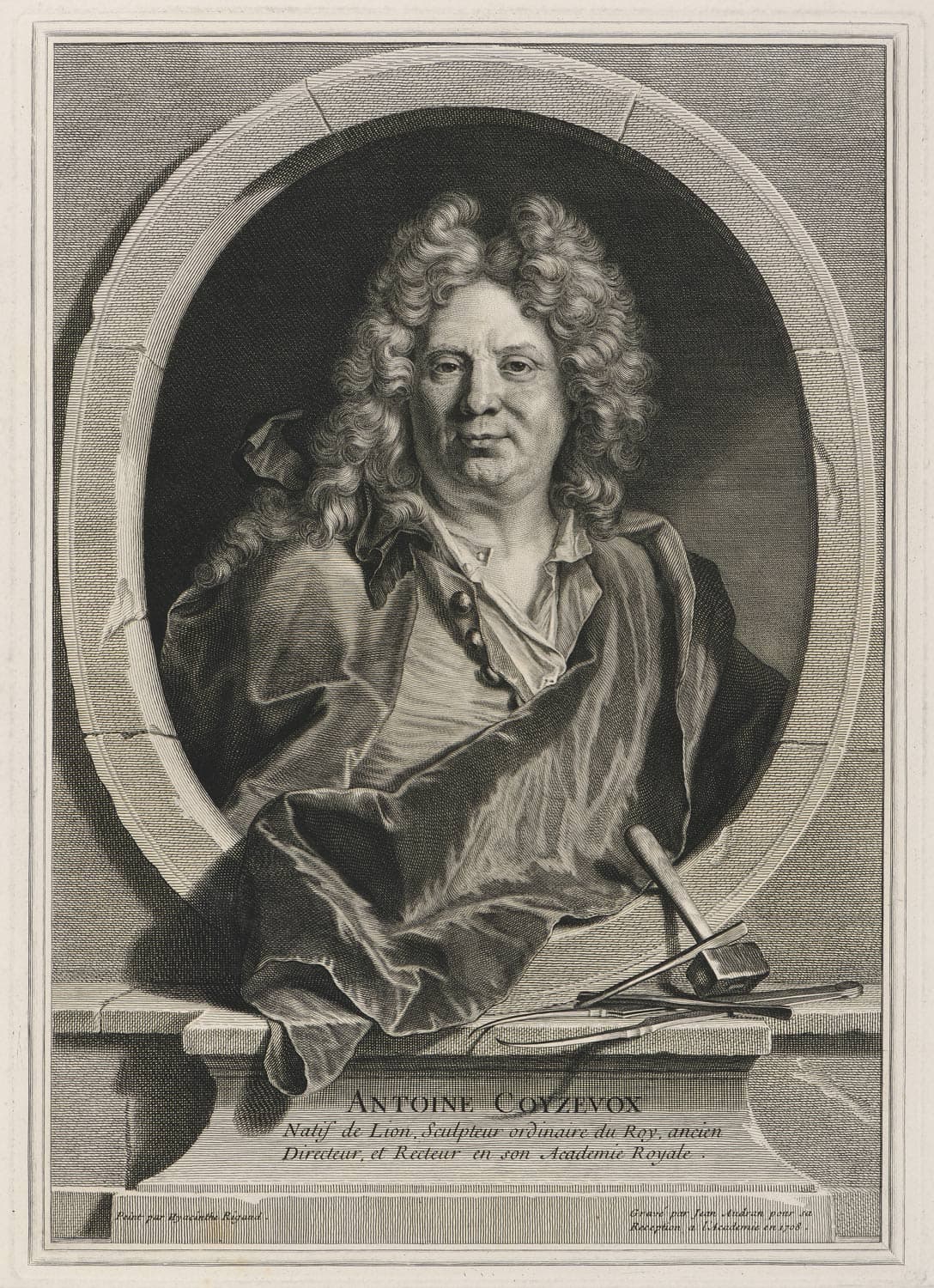 Portrait of Antoine Coysevox, sculptor