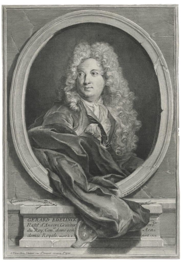 Edelinck (Nicolas-Etienne) – Portrait de Gérard Edelinck