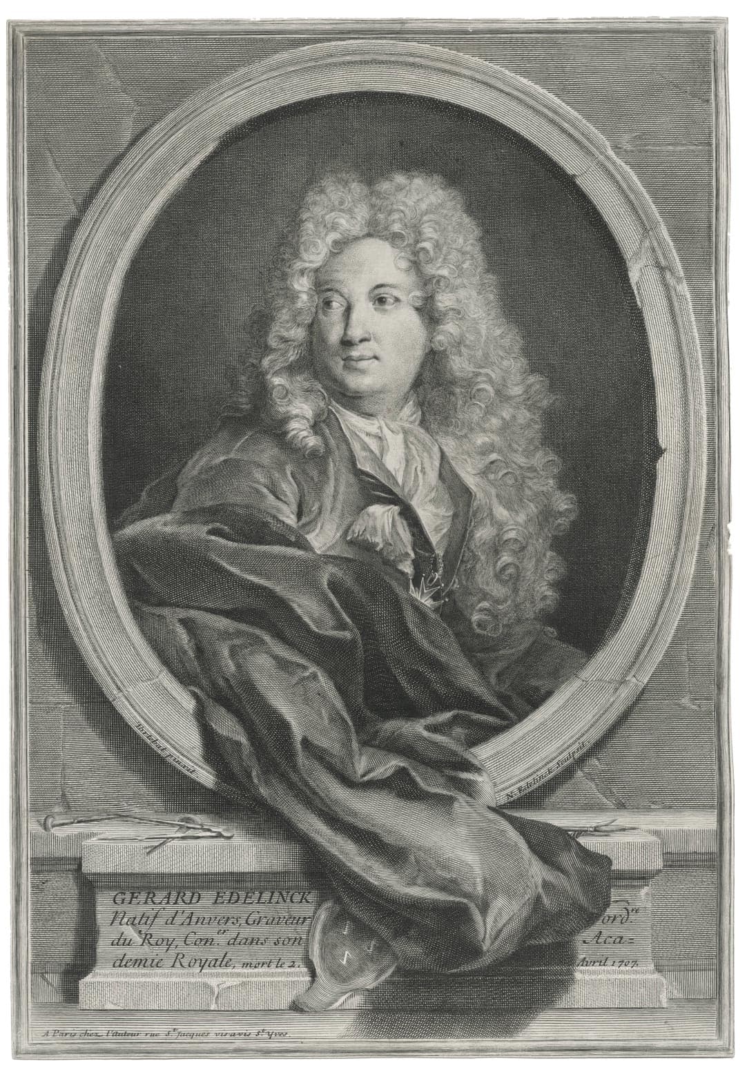 Portrait de Gérard Edelinck, graveur du Roi
