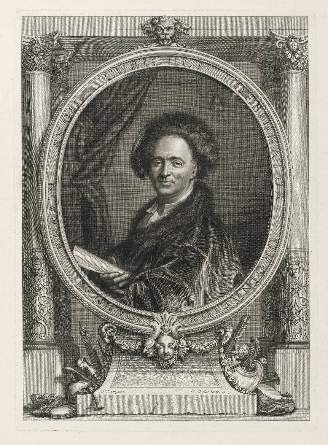 Portrait of Jean Berain, painter and engraver