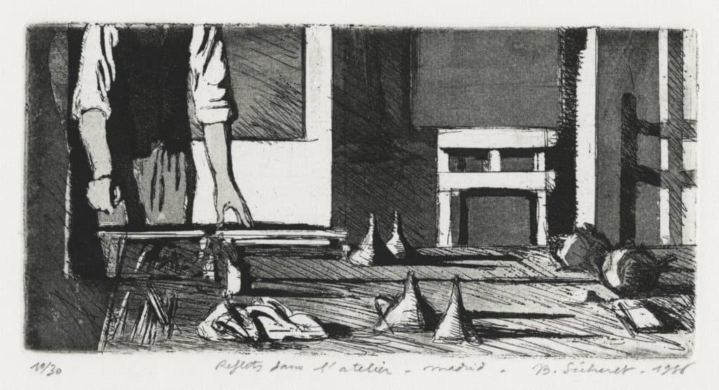 Sécheret – Reflets dans l’atelier, Madrid