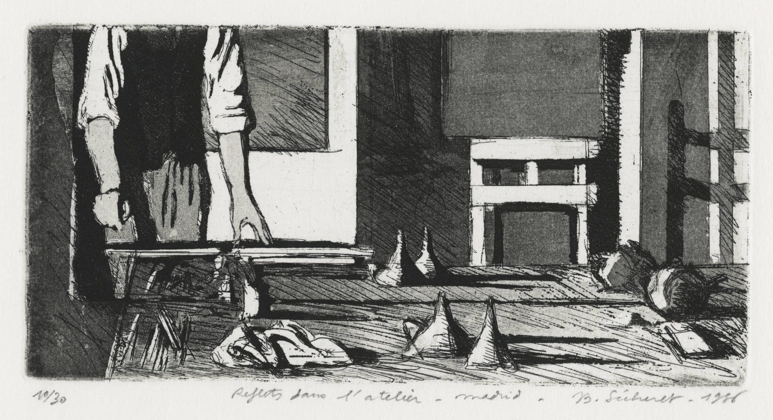 Reflets dans l’atelier, Madrid