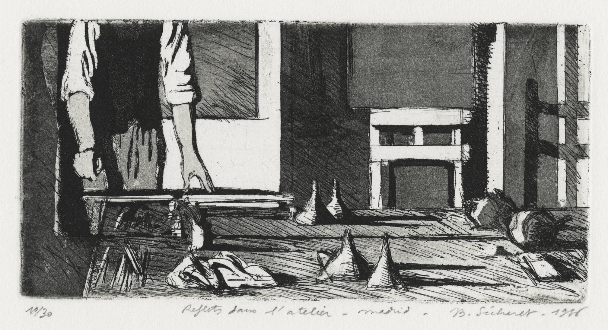 Reflets dans l’atelier, Madrid
