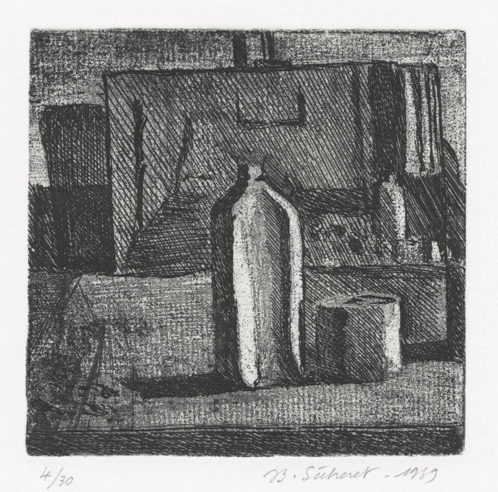 Sécheret – Nature morte devant un chevalet