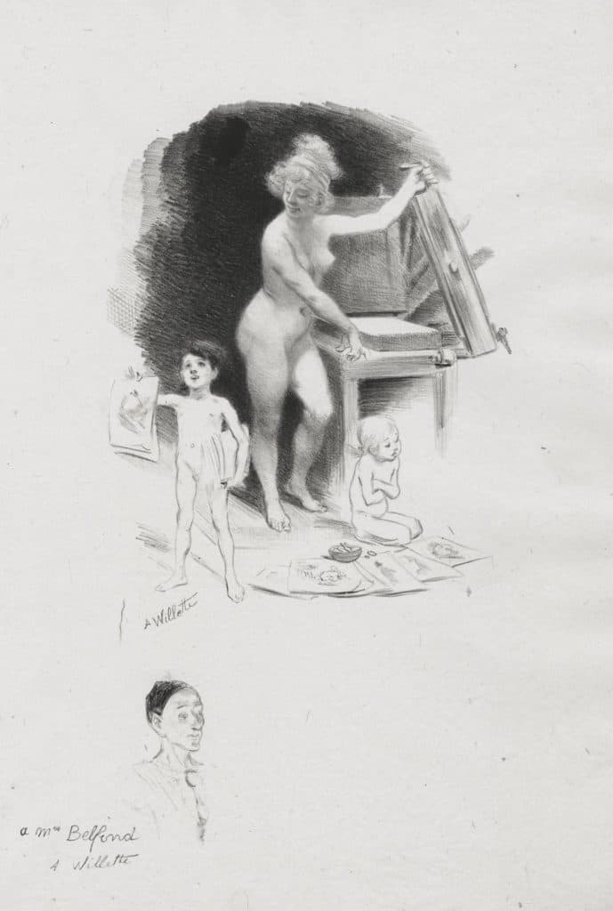 Willette – Allégorie de la gravure