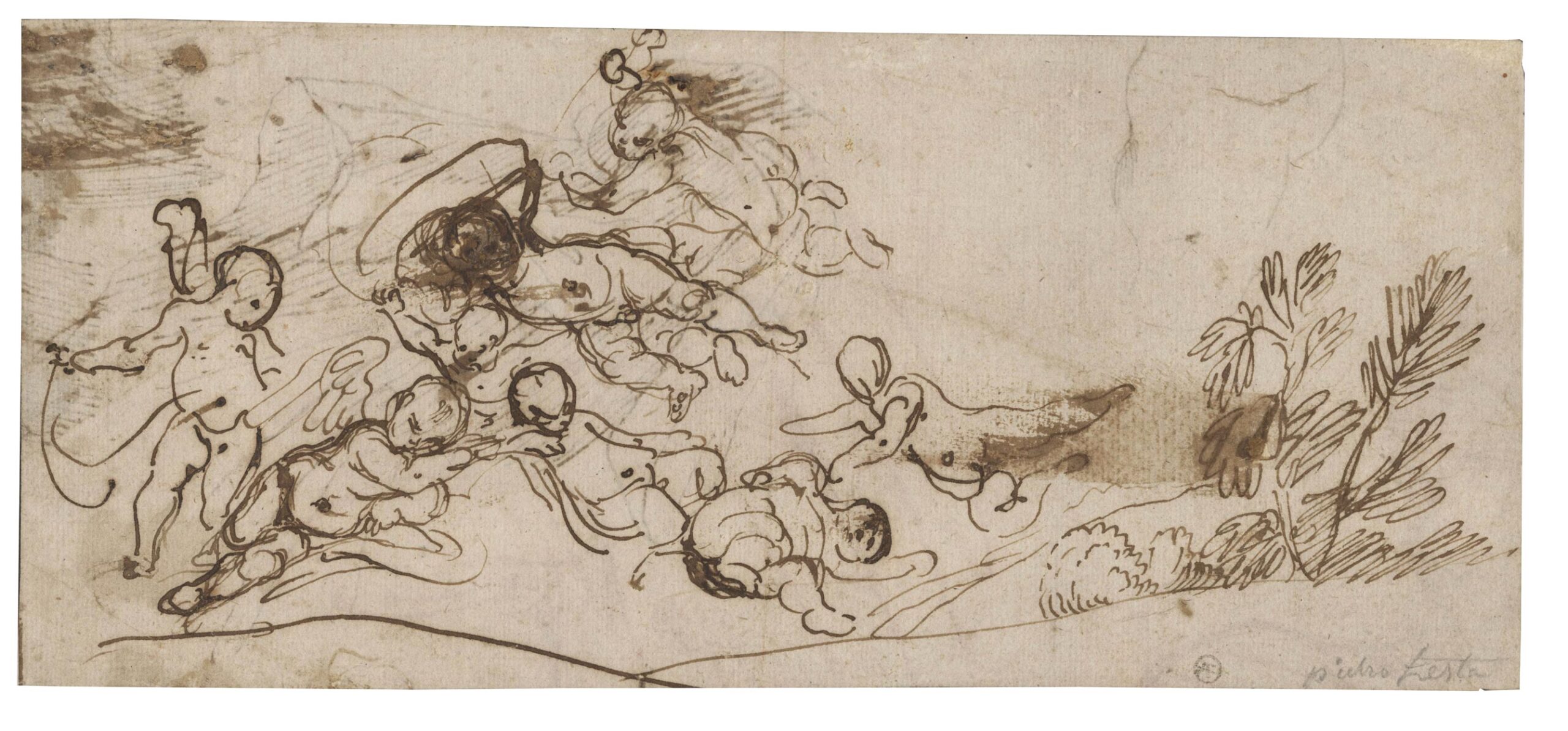 Study sheet with swarm of putt