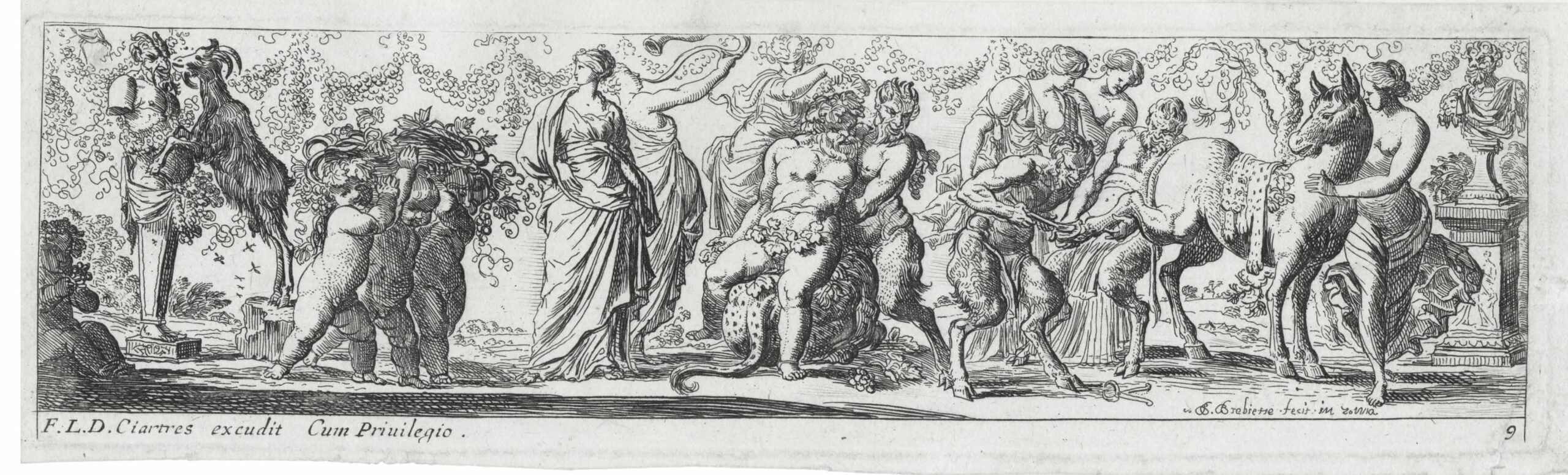 Bacchanalian scene with a blacksmith