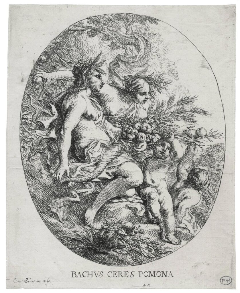 Schut – Bacchus, Cérès et Pomona