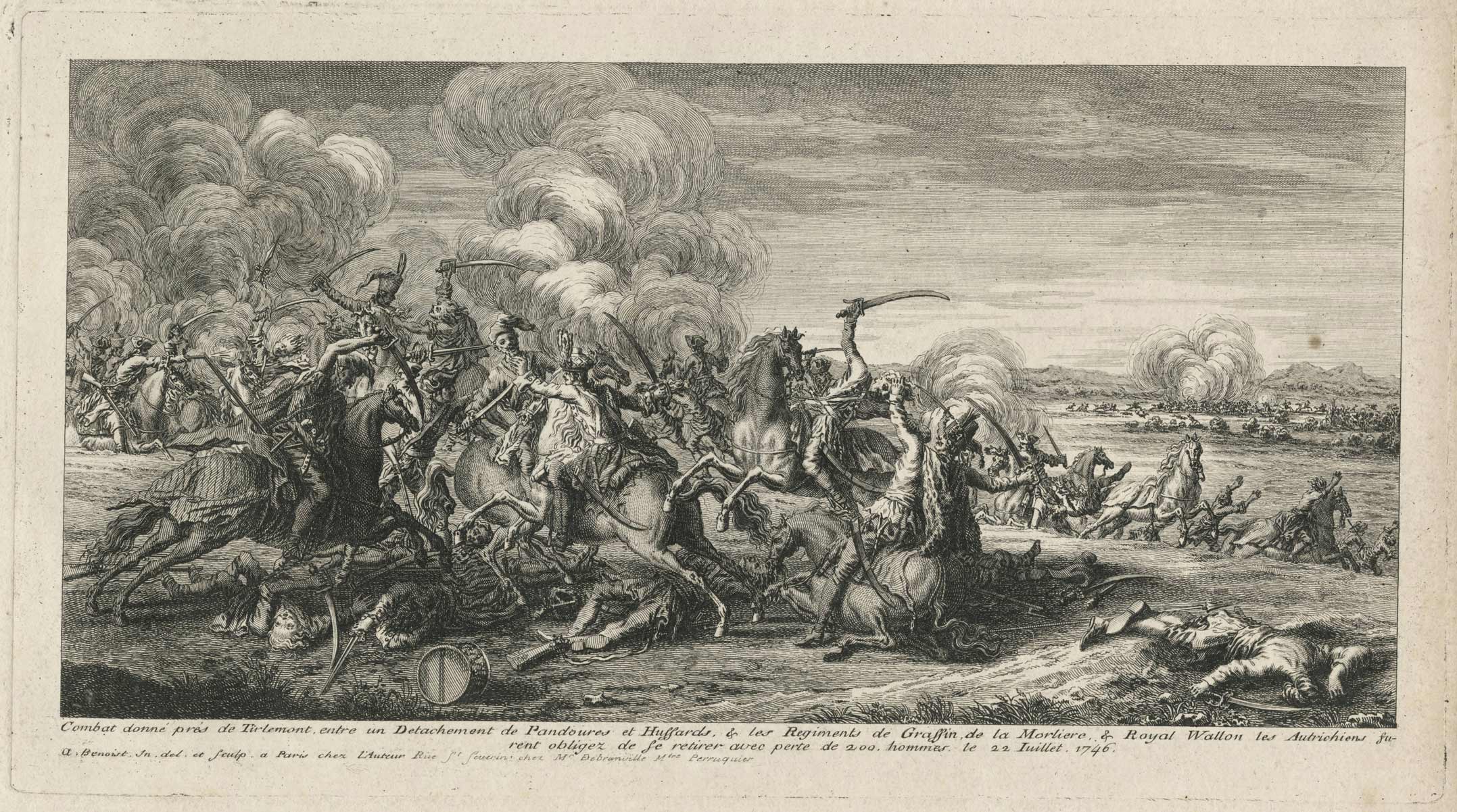 Combat donné près de Tirlemont le 22 juillet 1746