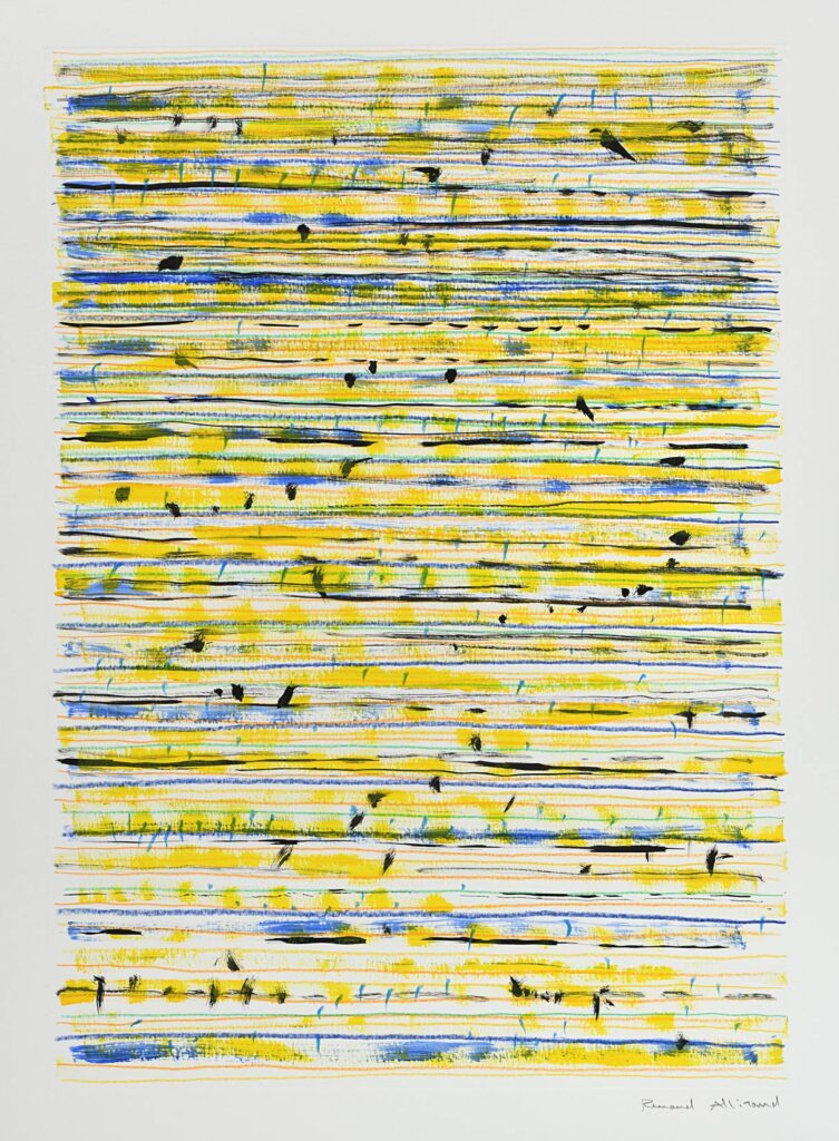 Allirand – Sans titre (composition à dominante jaune et bleue)