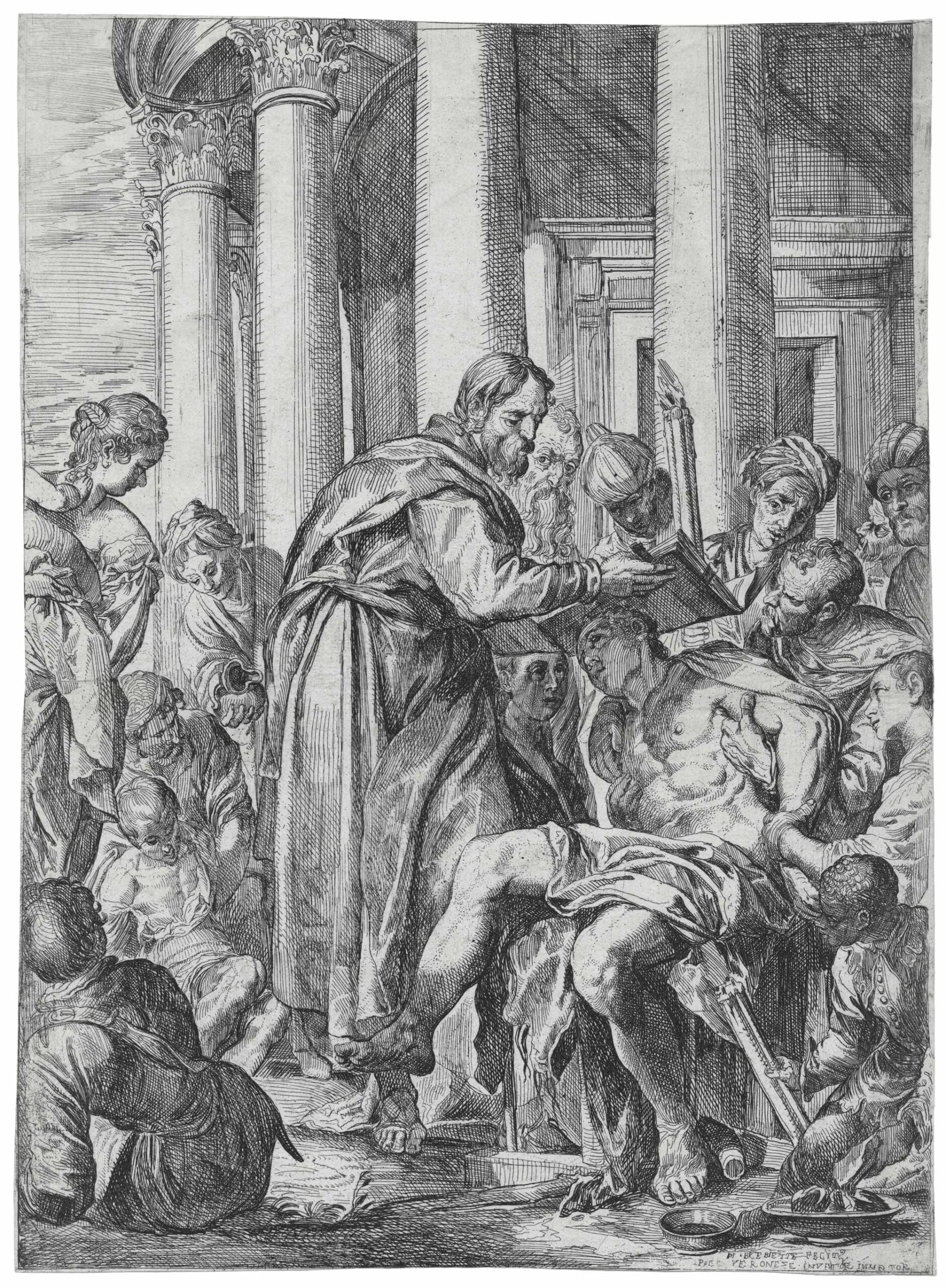 Saint Barnabas healing the sick
