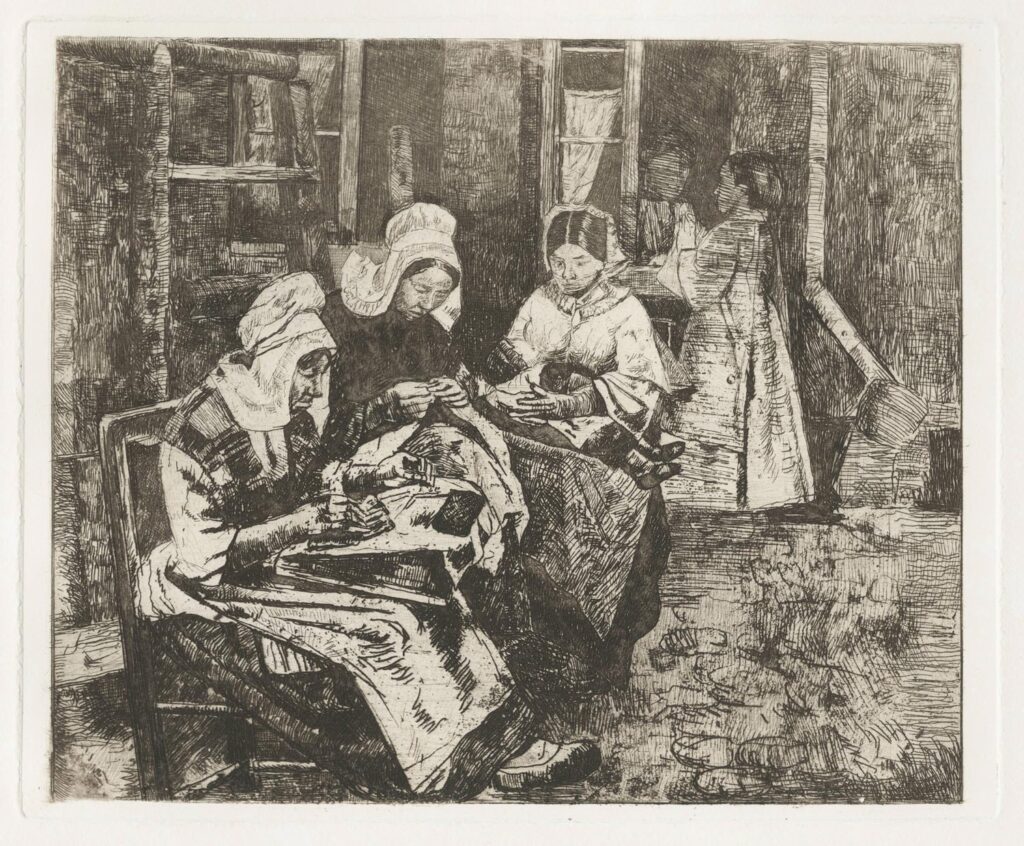 Braekeleer – Les dentelières, 2e planche