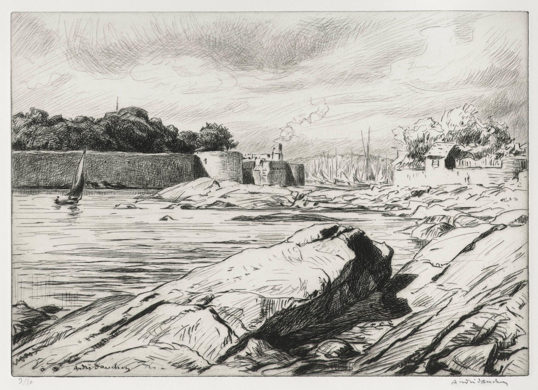 Les murs de la Ville Close (Concarneau)