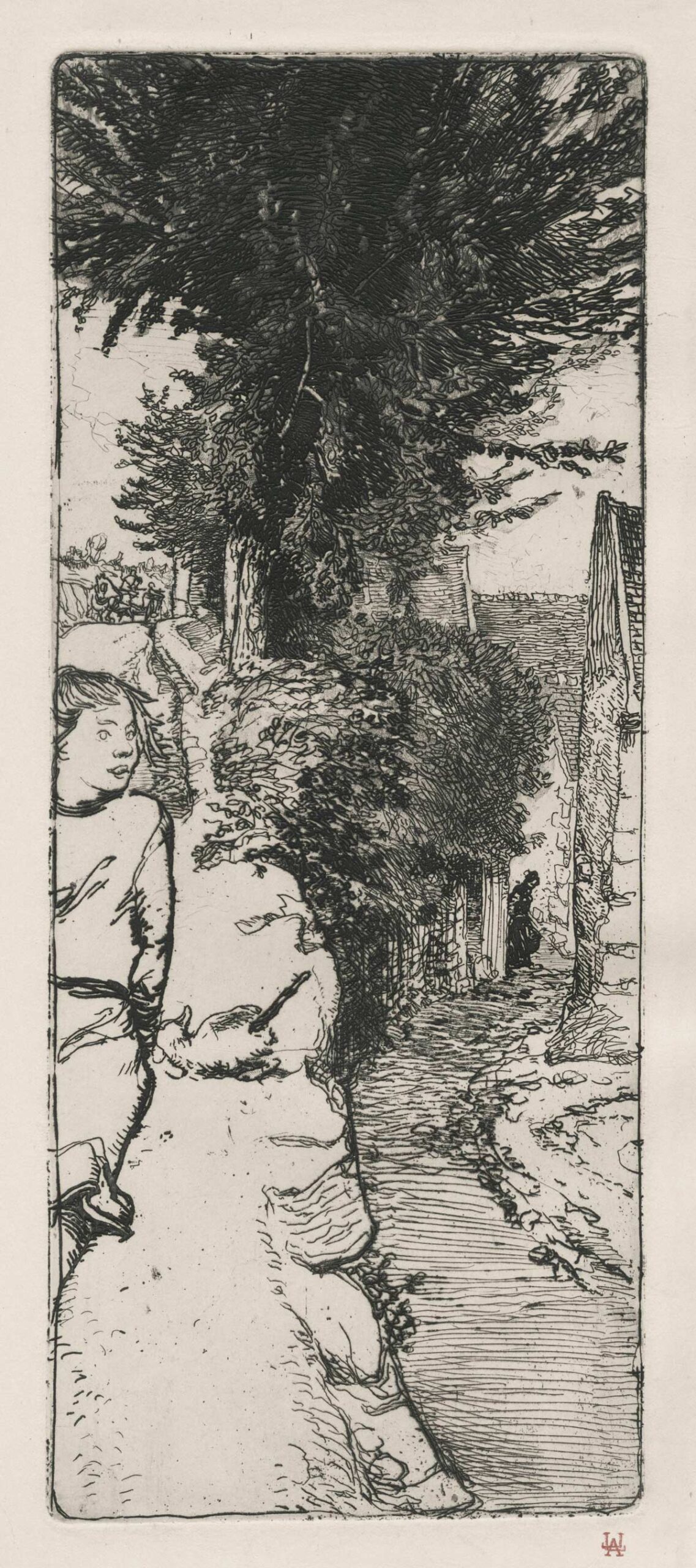 Sunken road at Vauréal, near Jouy-le-Moutier