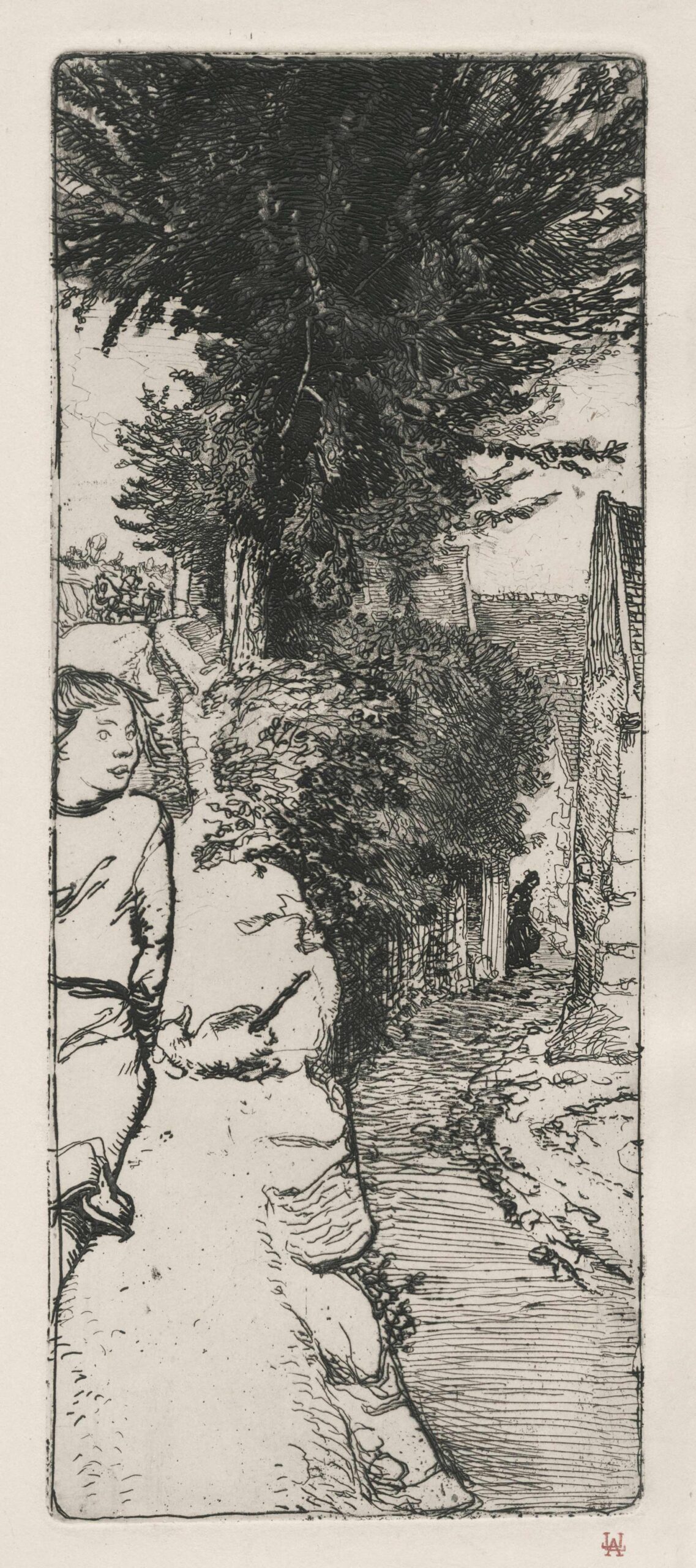 Chemin creux à Vauréal, près Jouy-le-Moutier