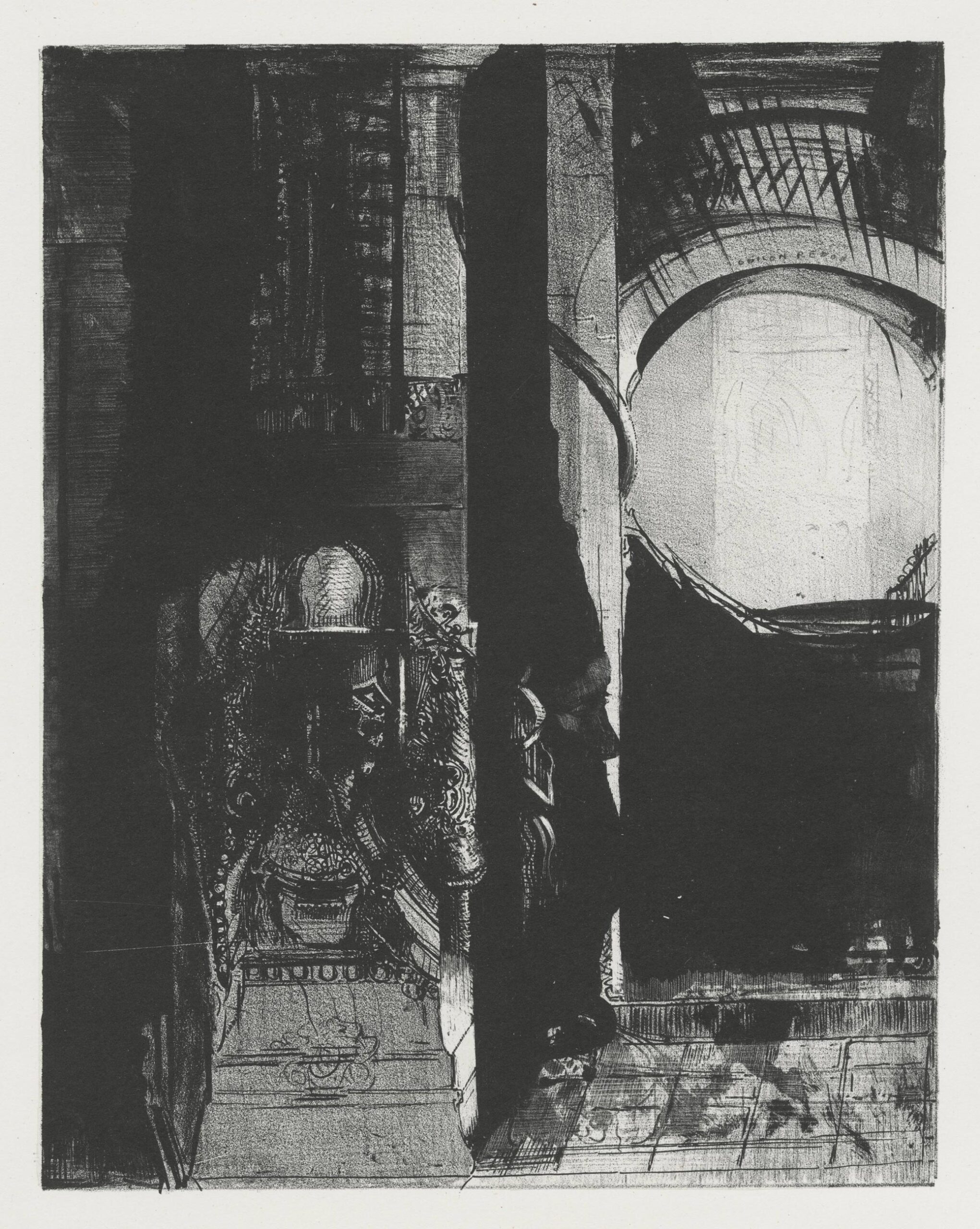 Et partout ce sont des colonnes de basalte… La lumière tombe des voûtes