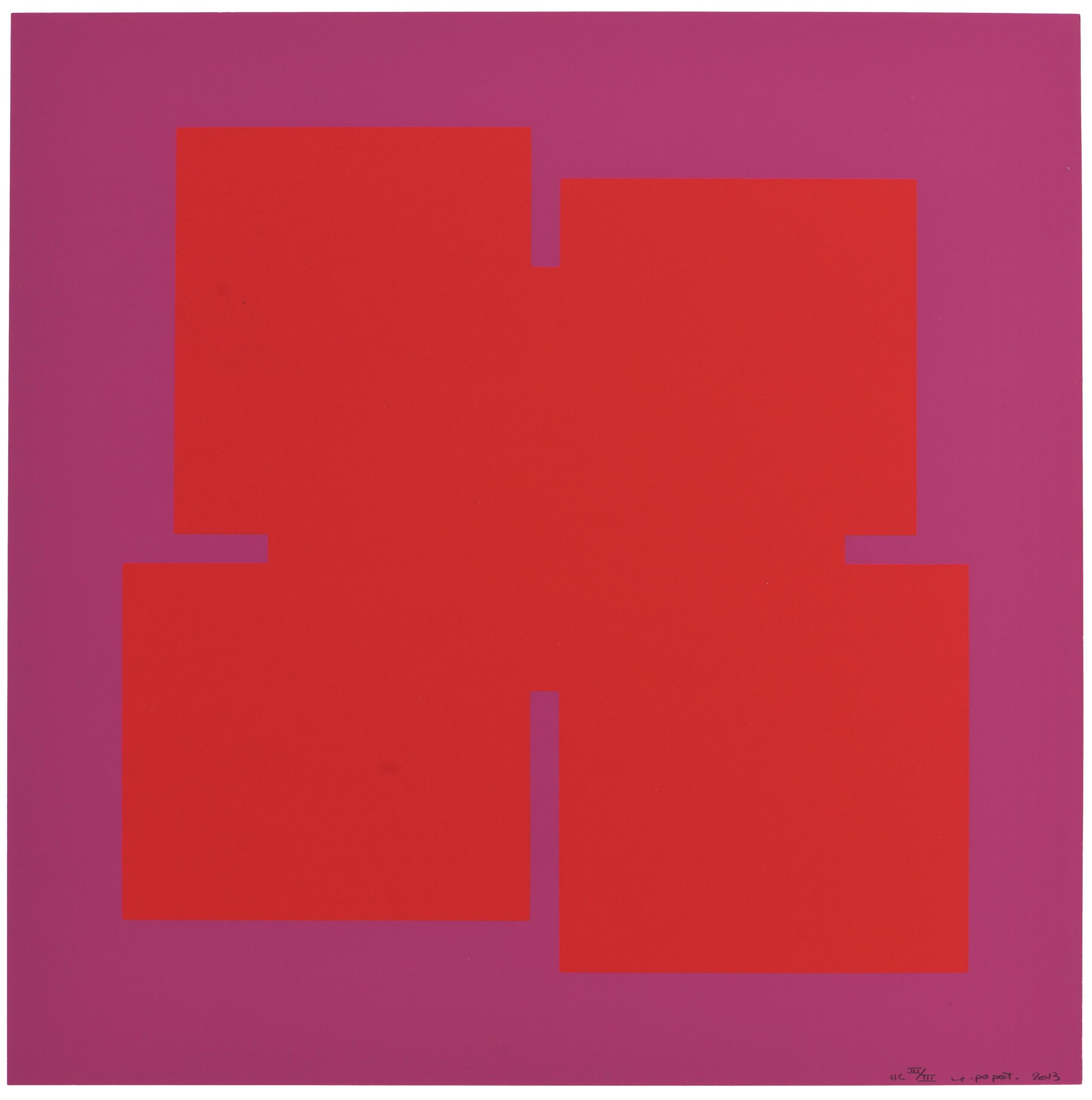 Untitled (red and pink composition)