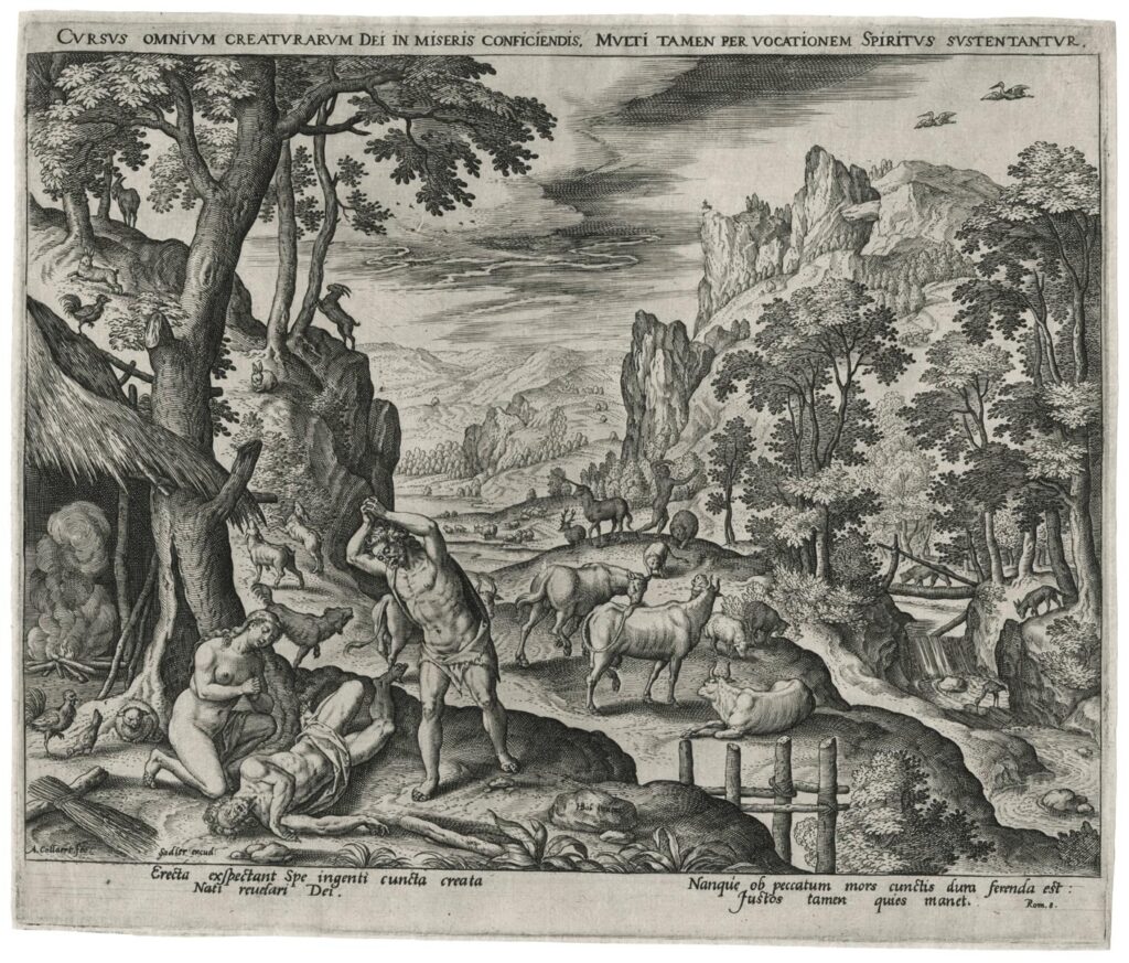 Collaert – Adam et Ève découvrent le corps d’Abel
