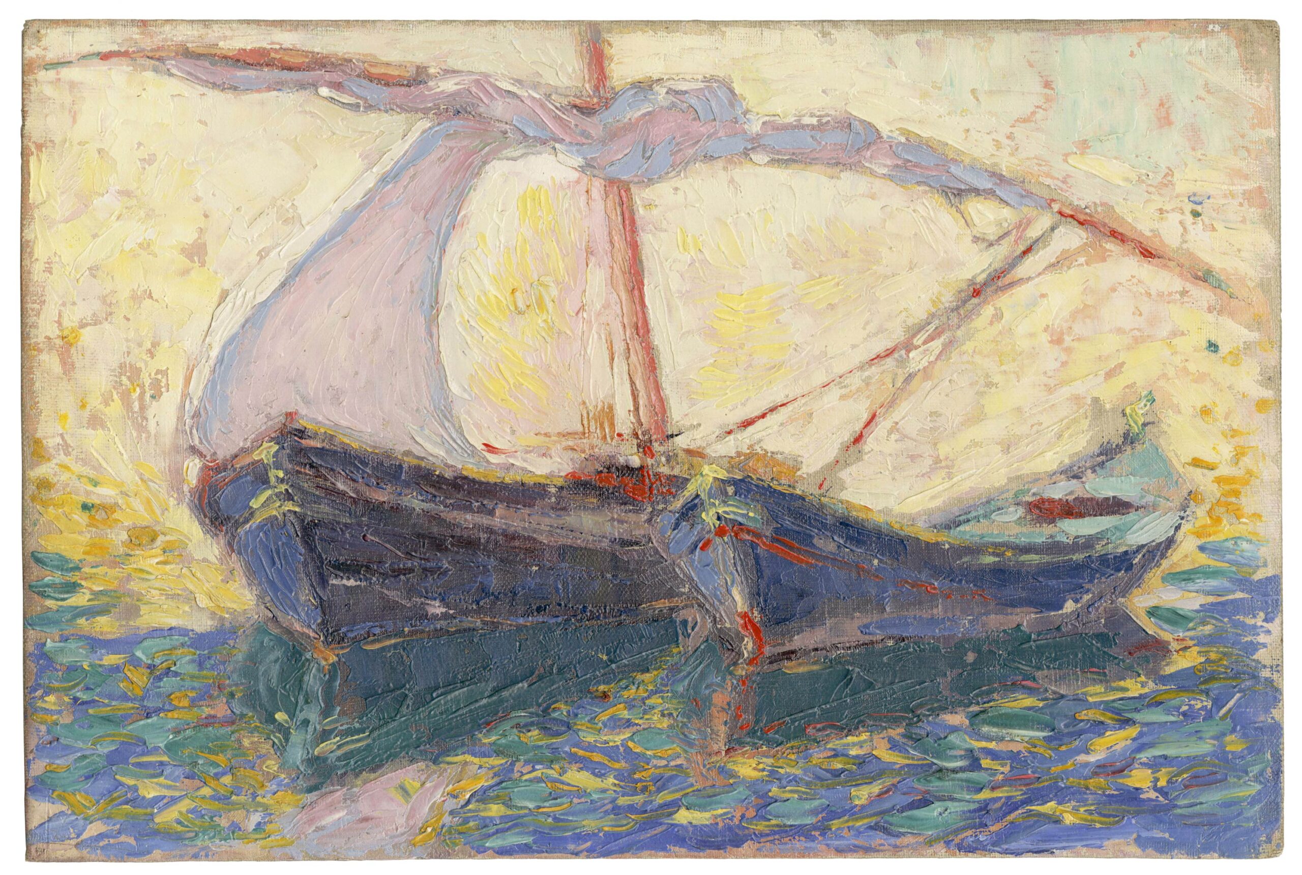 Voilier dans le port de Martigues