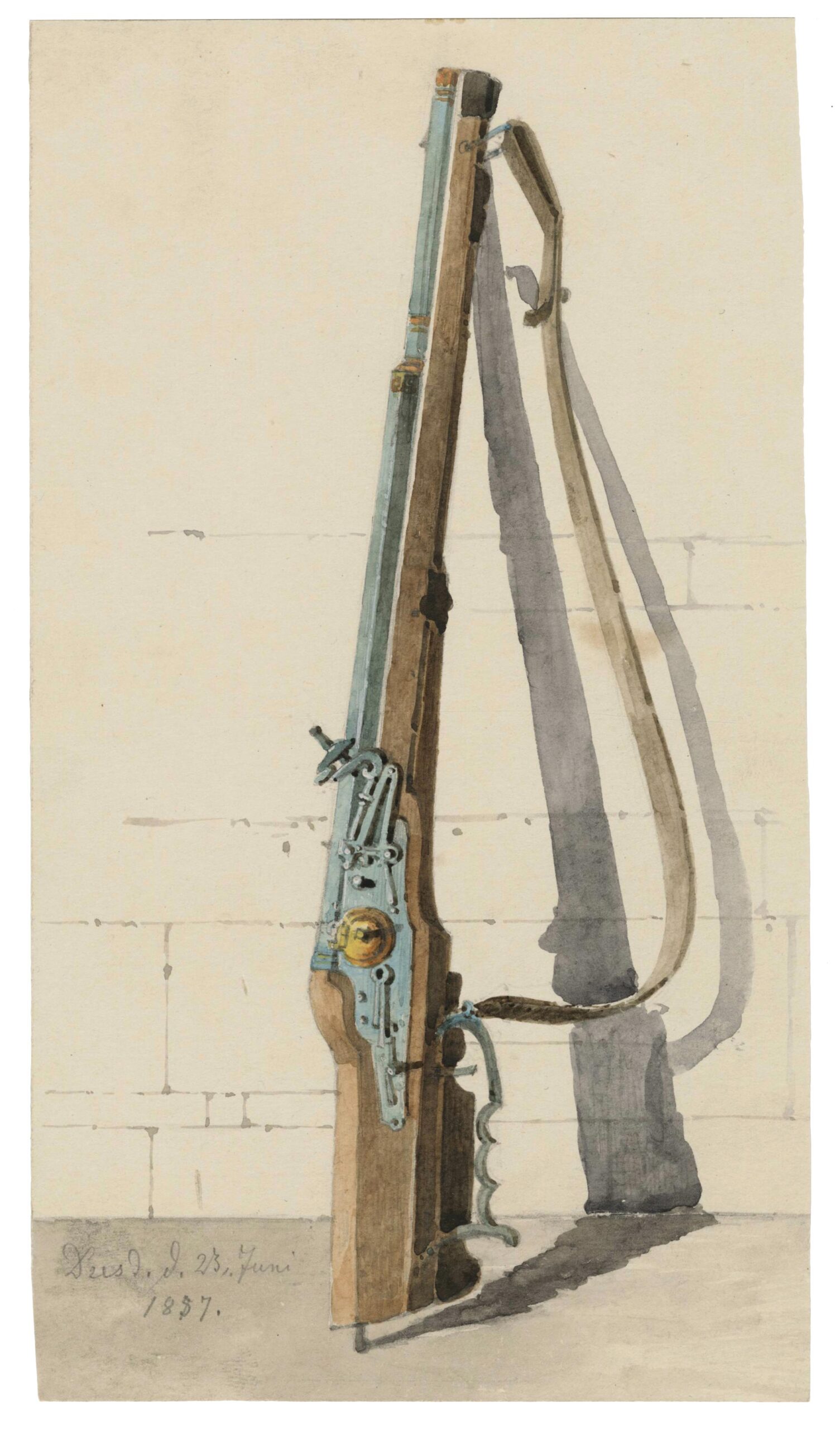 Study of a German rifle