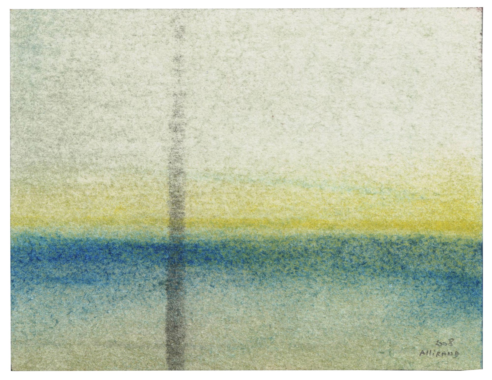 Sans titre (composition en vert et jaune)