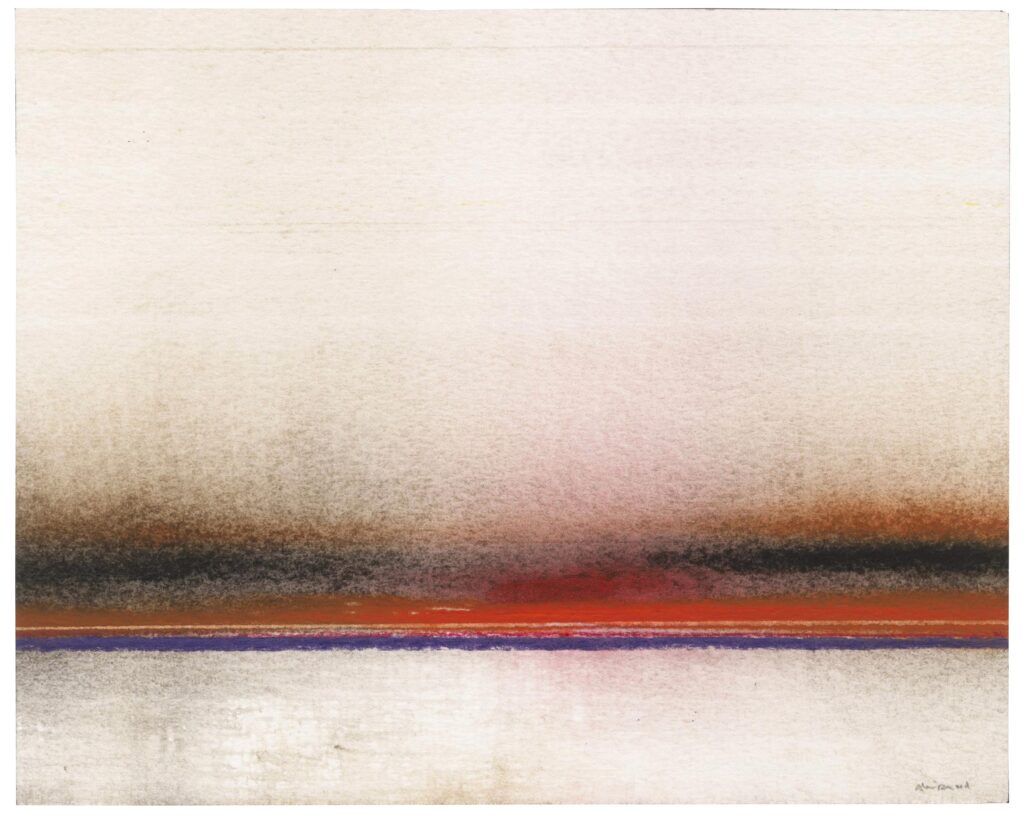 Allirand – Sans titre (composition en marron, noir, orange, rose et violet)