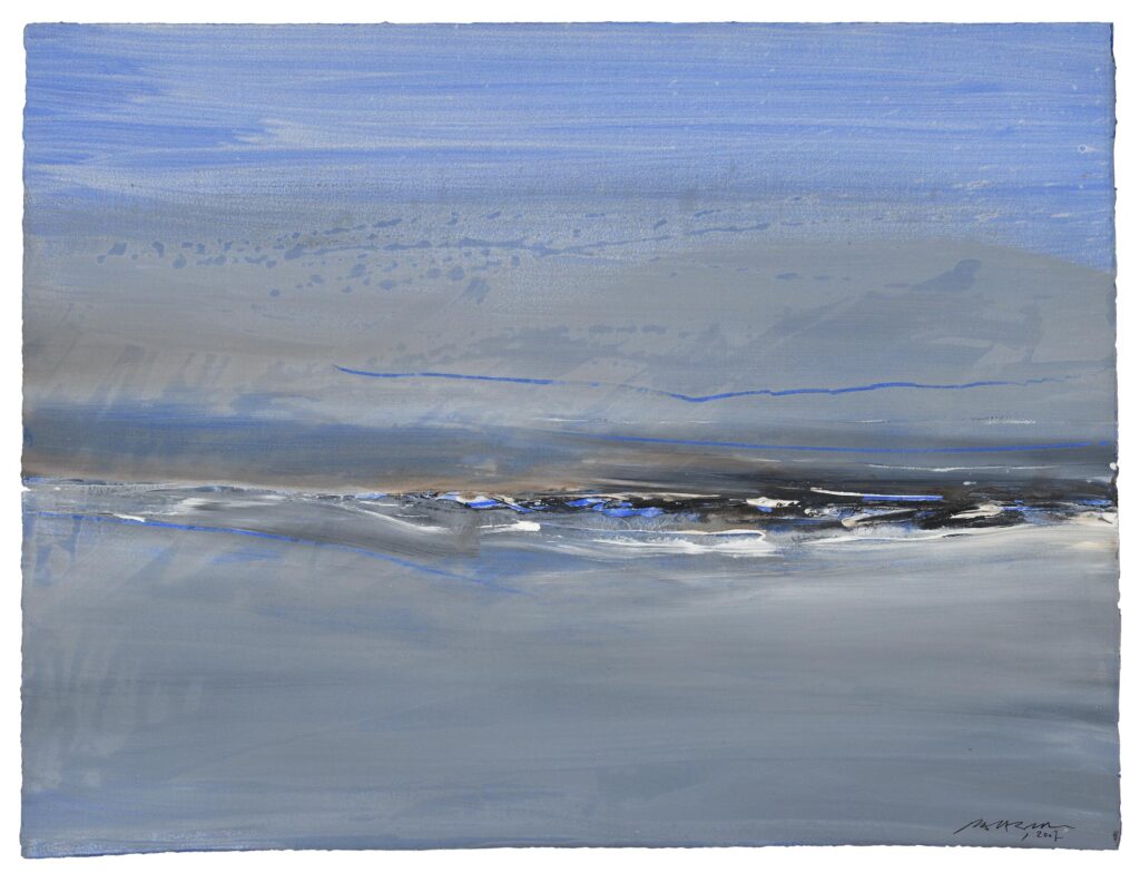 Baltazar – Sans titre (composition en bleu, noir et blanc)