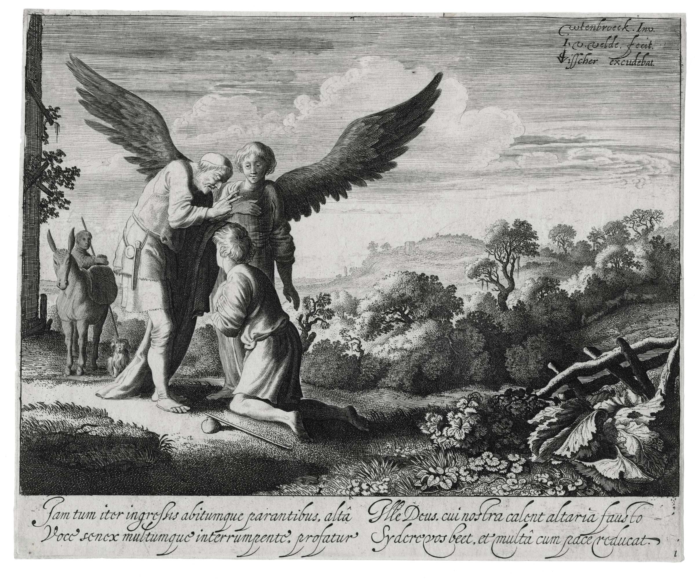 VELDE II Jan van de — Tobias blessed by Tobit, blind