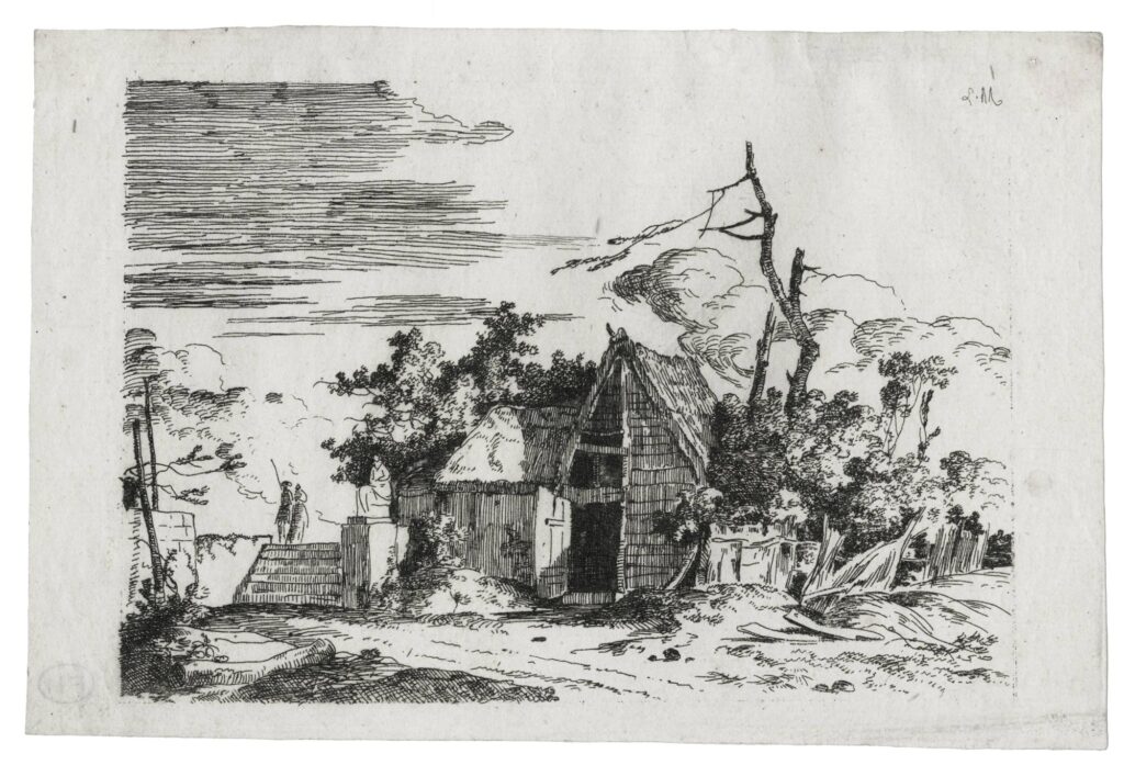 Moreau l’ancien – La petite grange, près de l’escalier