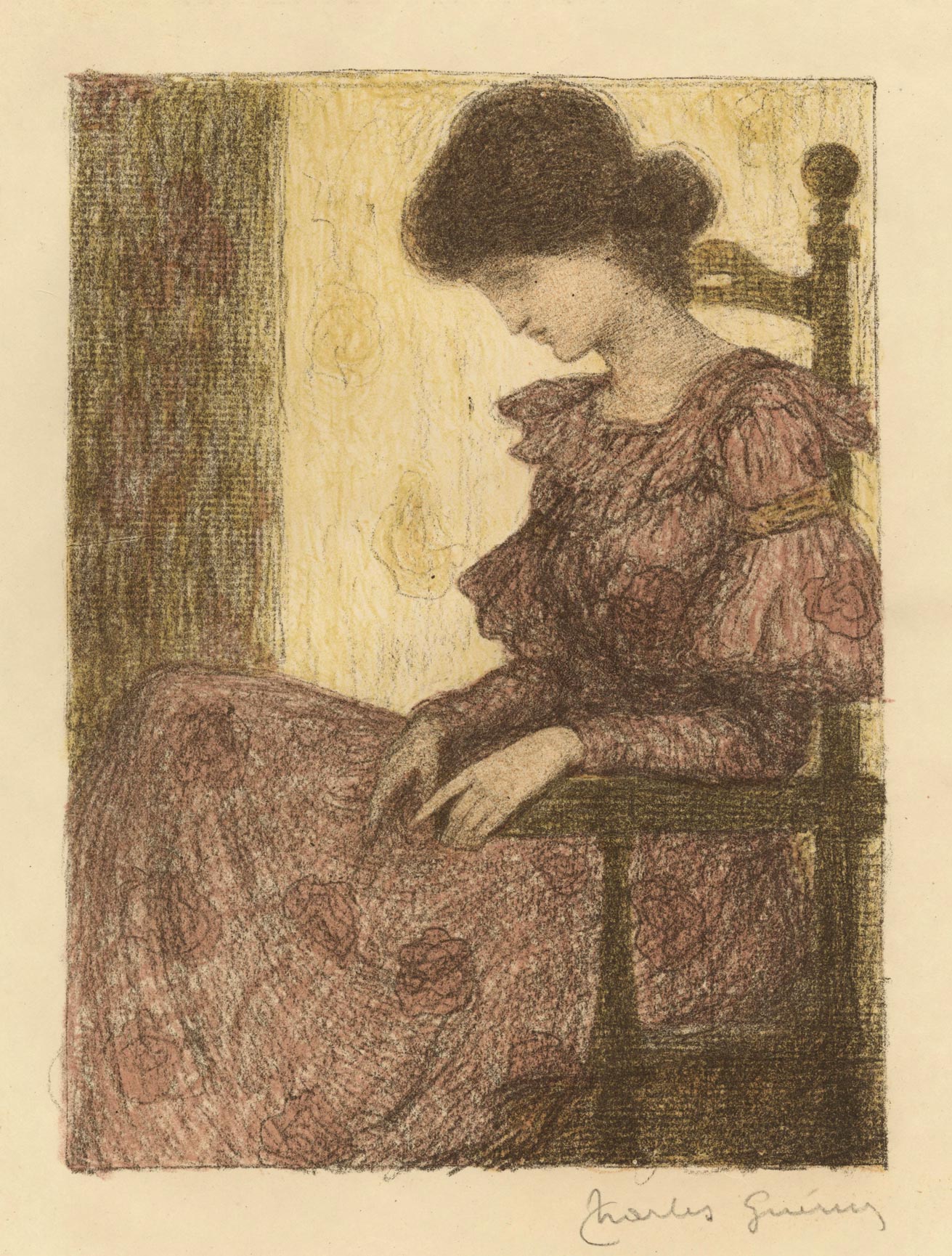 Seated woman, sleeping