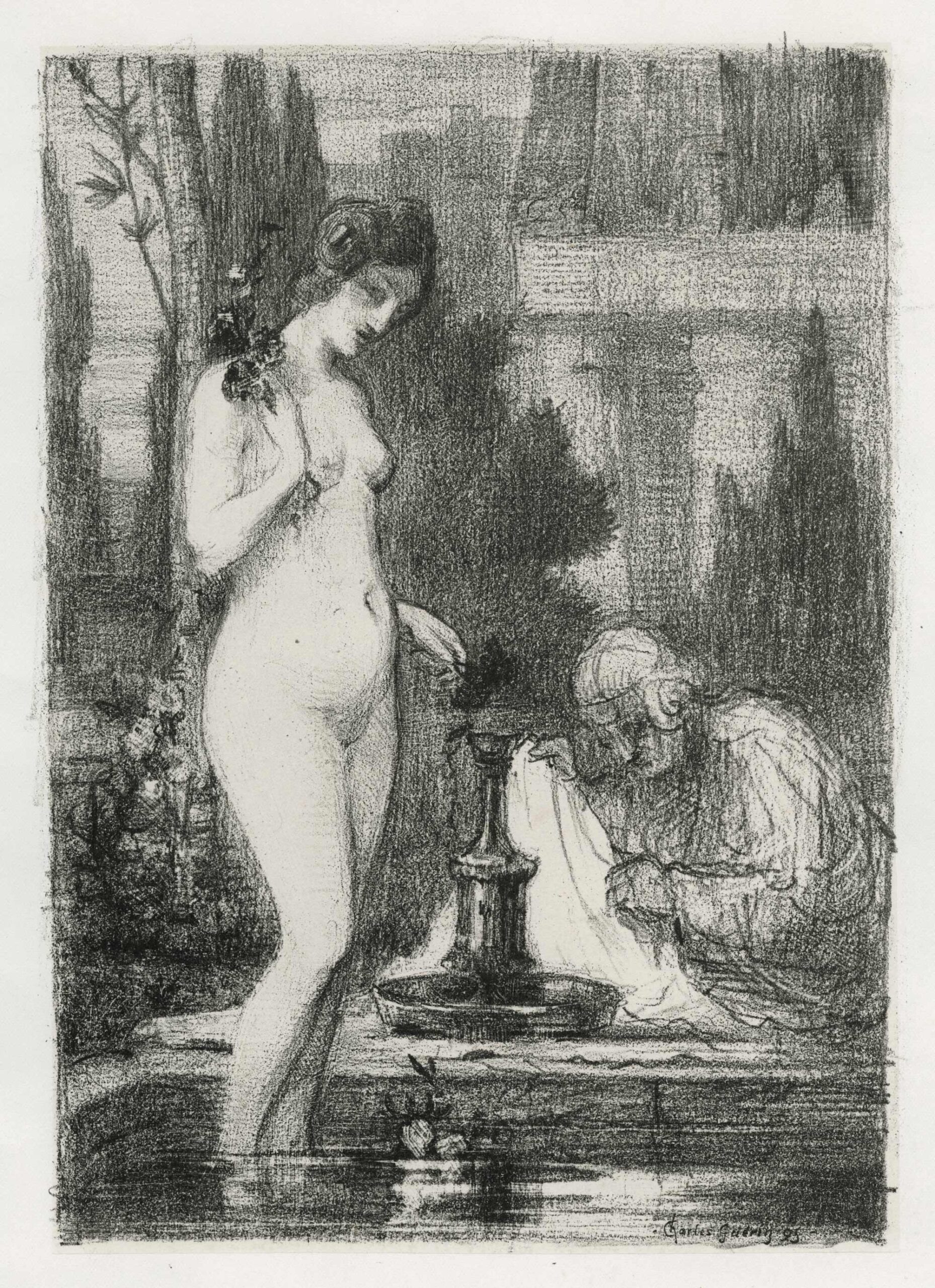 GUERIN Charles — Suzanne at the bath