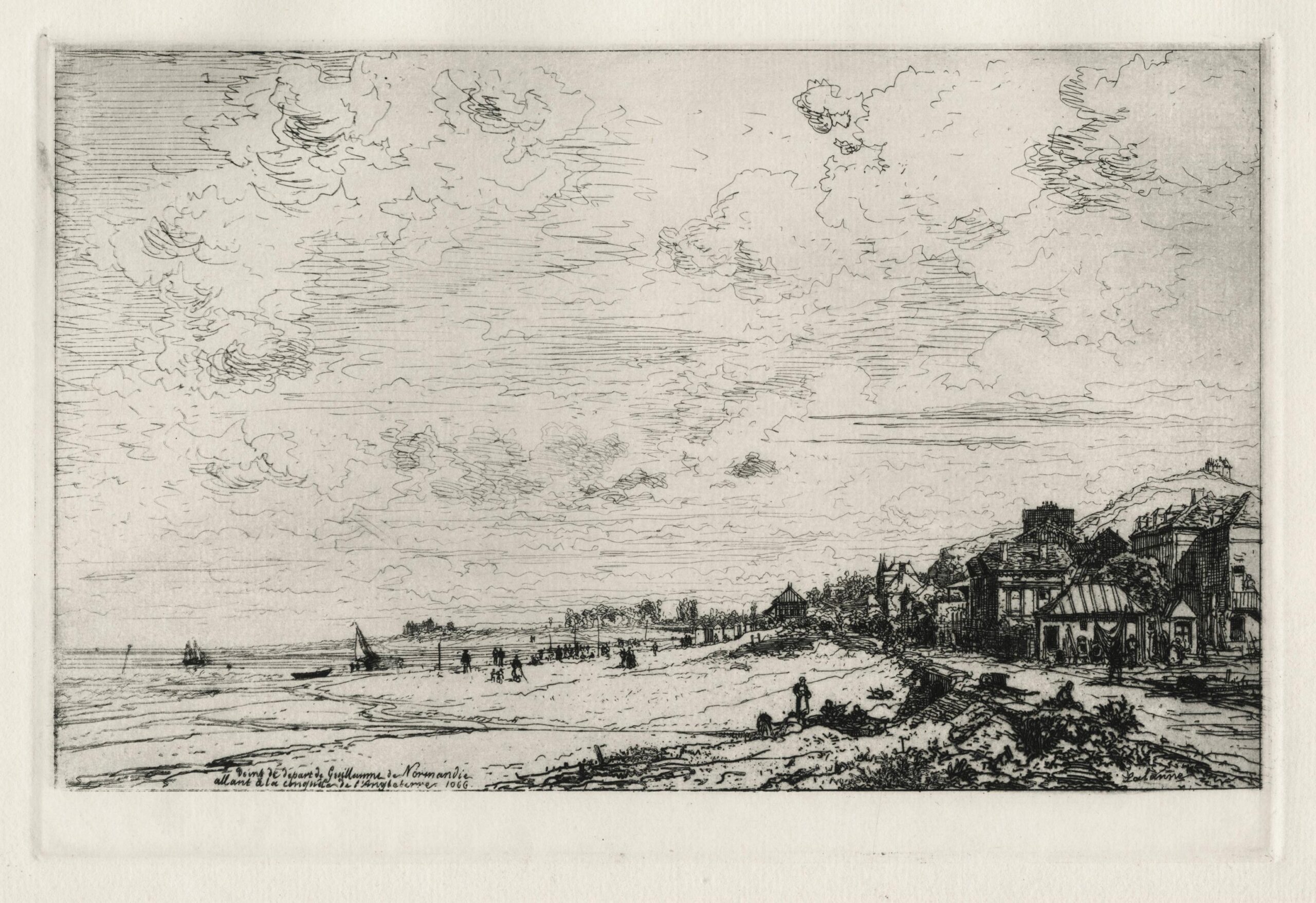 Beuzeval, embouchure de la Dive (Calvados)