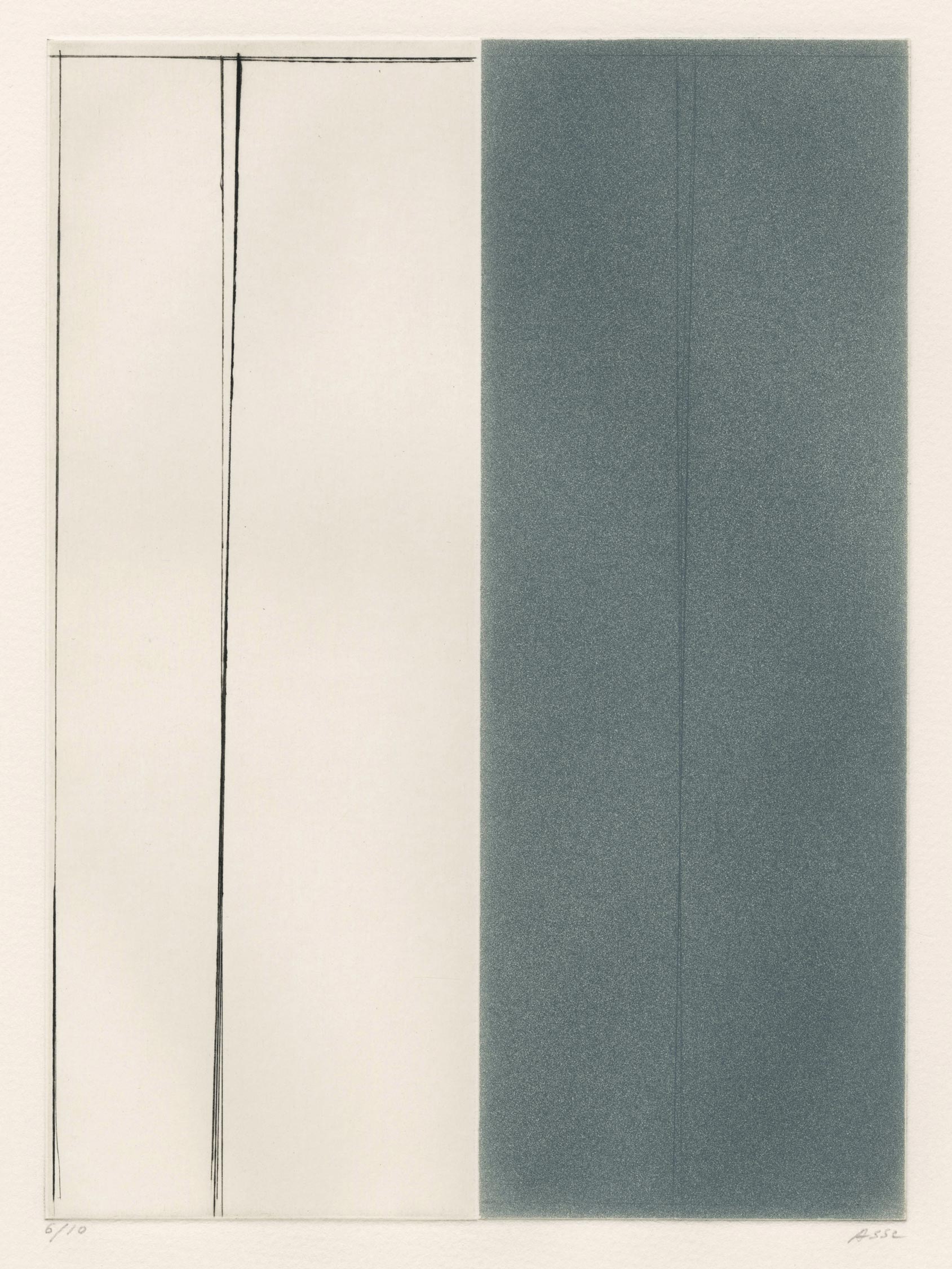 White and grey diptych