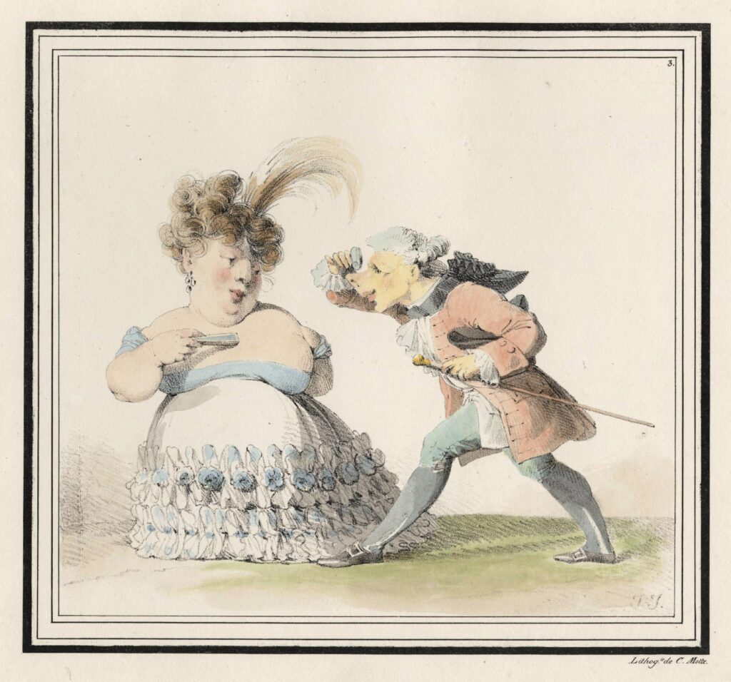 Isabey – Le lorgnon