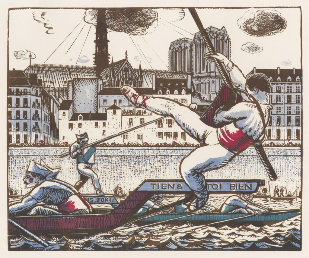 Bonfils – Joute devant le Pont aux fleurs