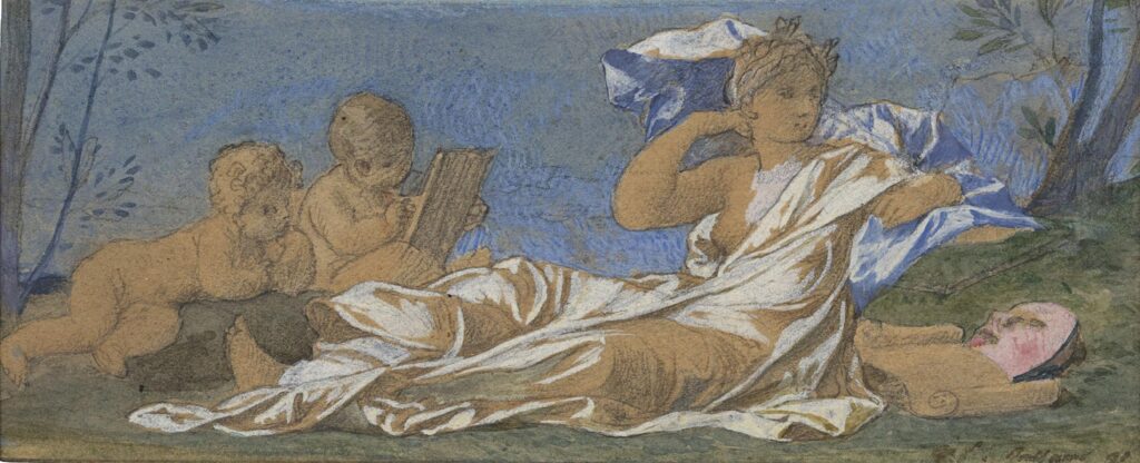 Galland – Etude pour une allégorie de la Comédie